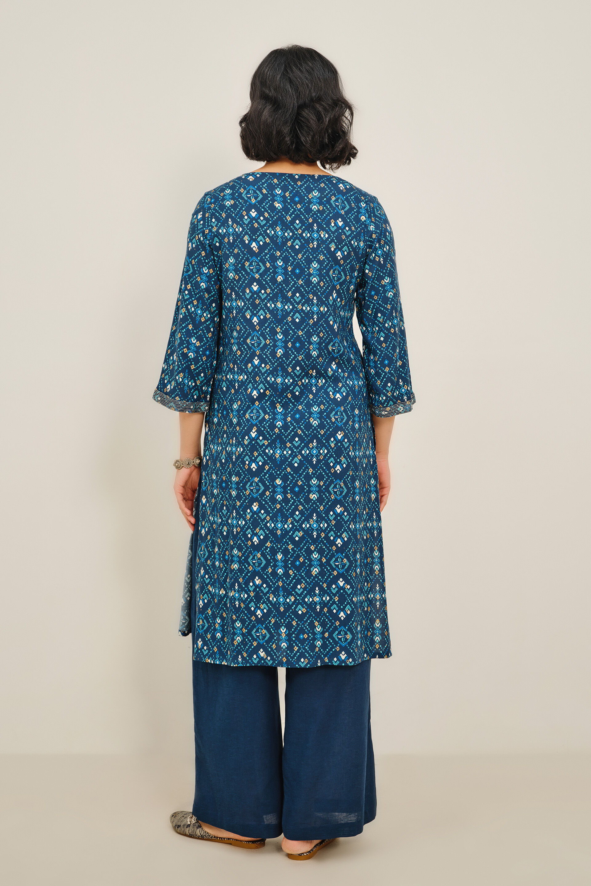 Indigo Love Kurta, Indigo, image 5
