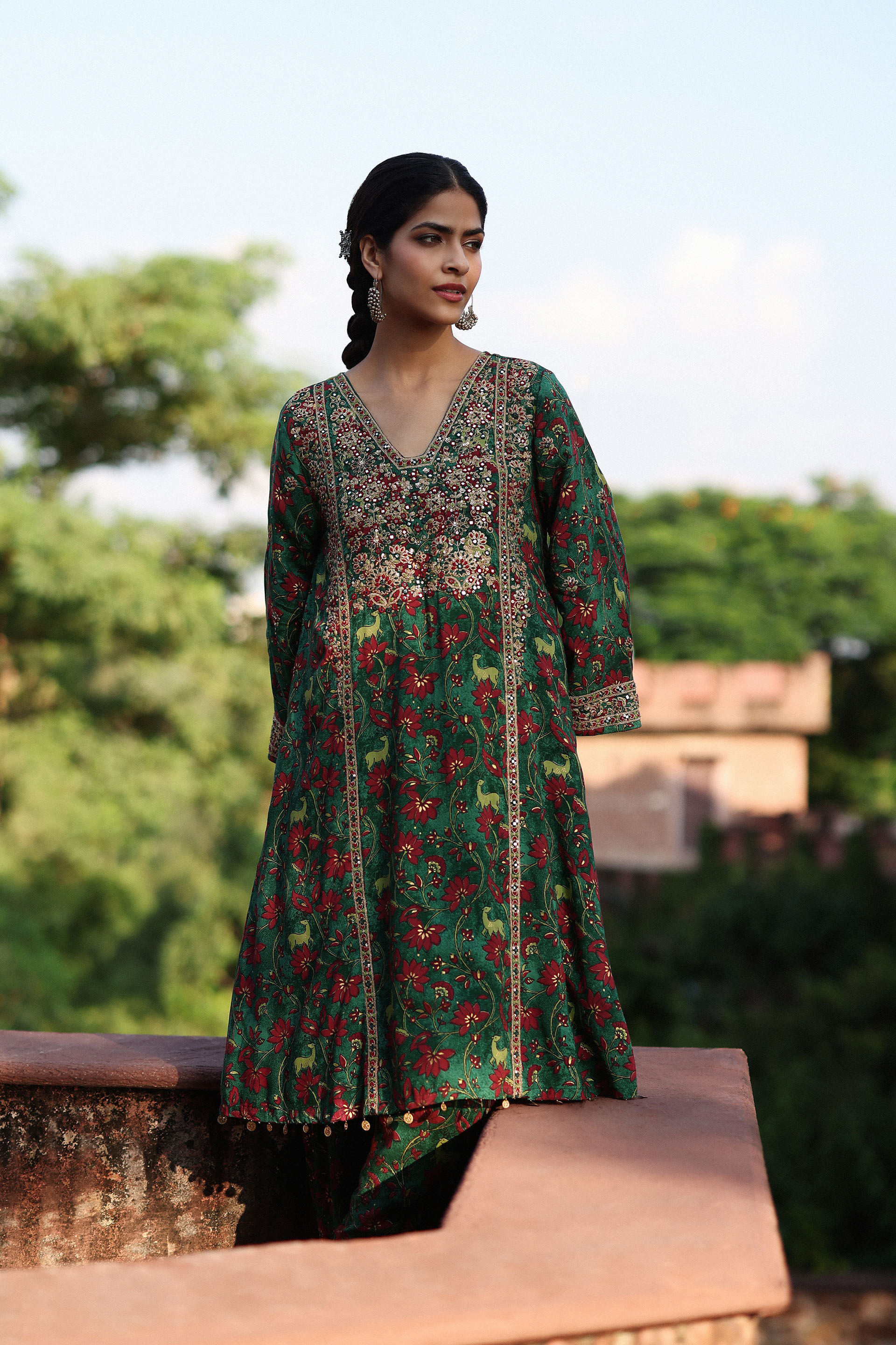 Fasaana Tunic Set, Green, image 2