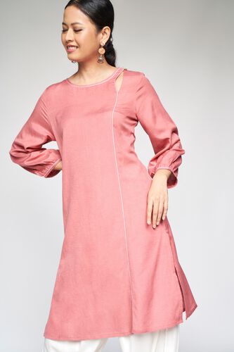 2 - Pink Trims A-Line Tunic, image 2