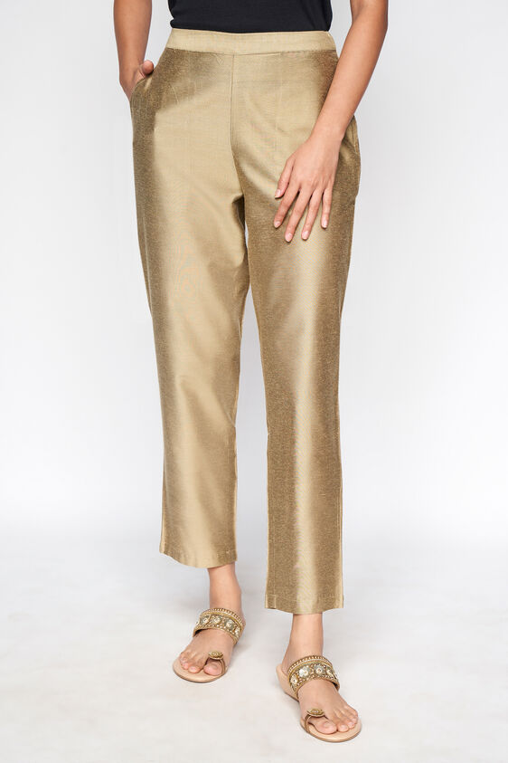 1 - Beige Solid Tapered Bottom, image 1
