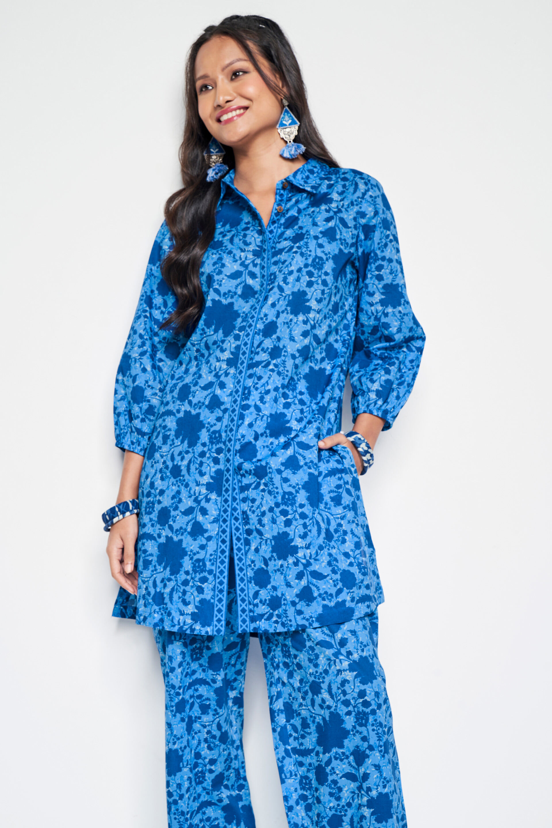 Summer In The Sky Co-ords Set, Blue, image 4