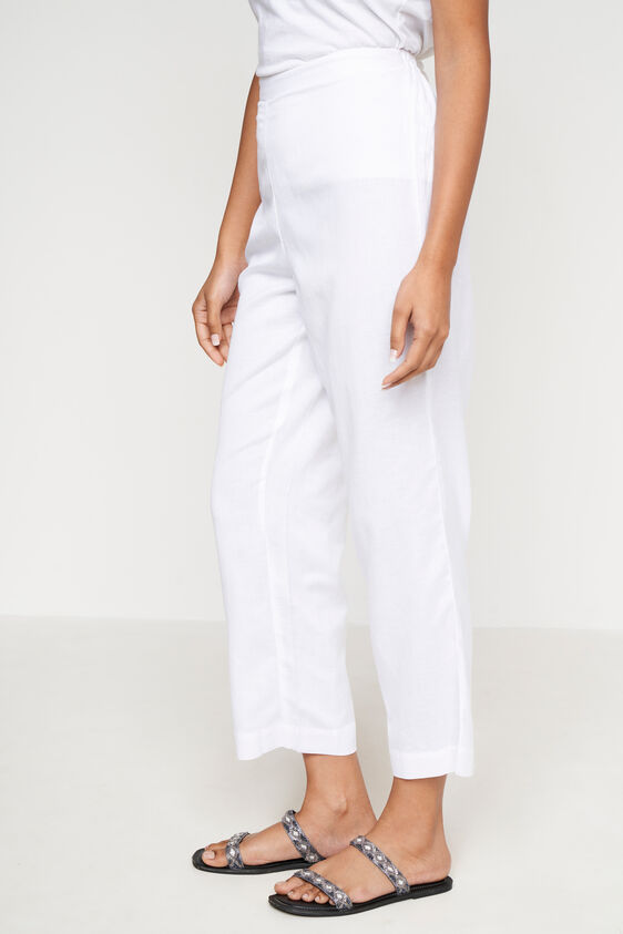 Solid Straight Slip-On Bottom, White, image 3