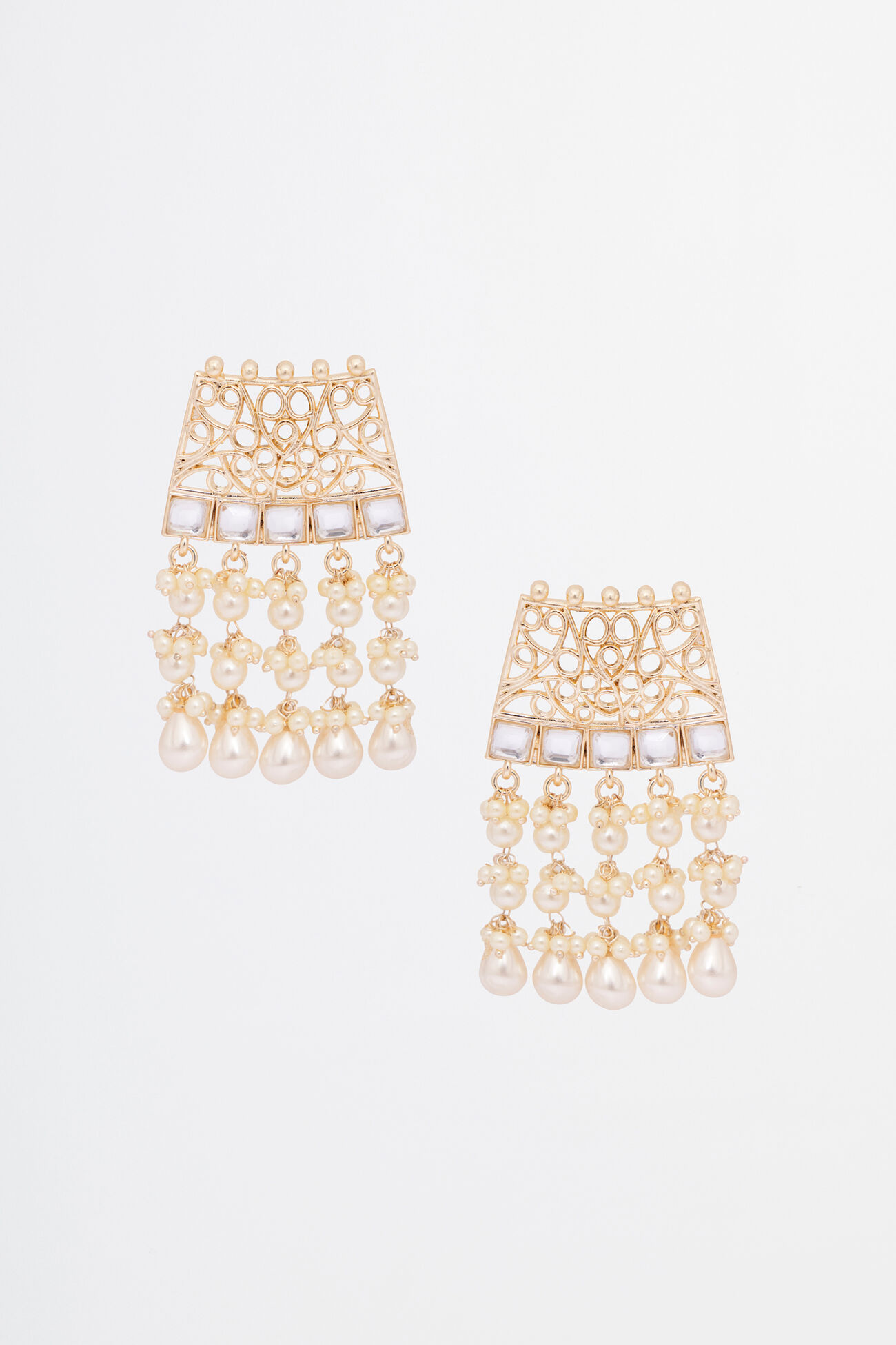 Gold Metal Alloy Earring, , image 1