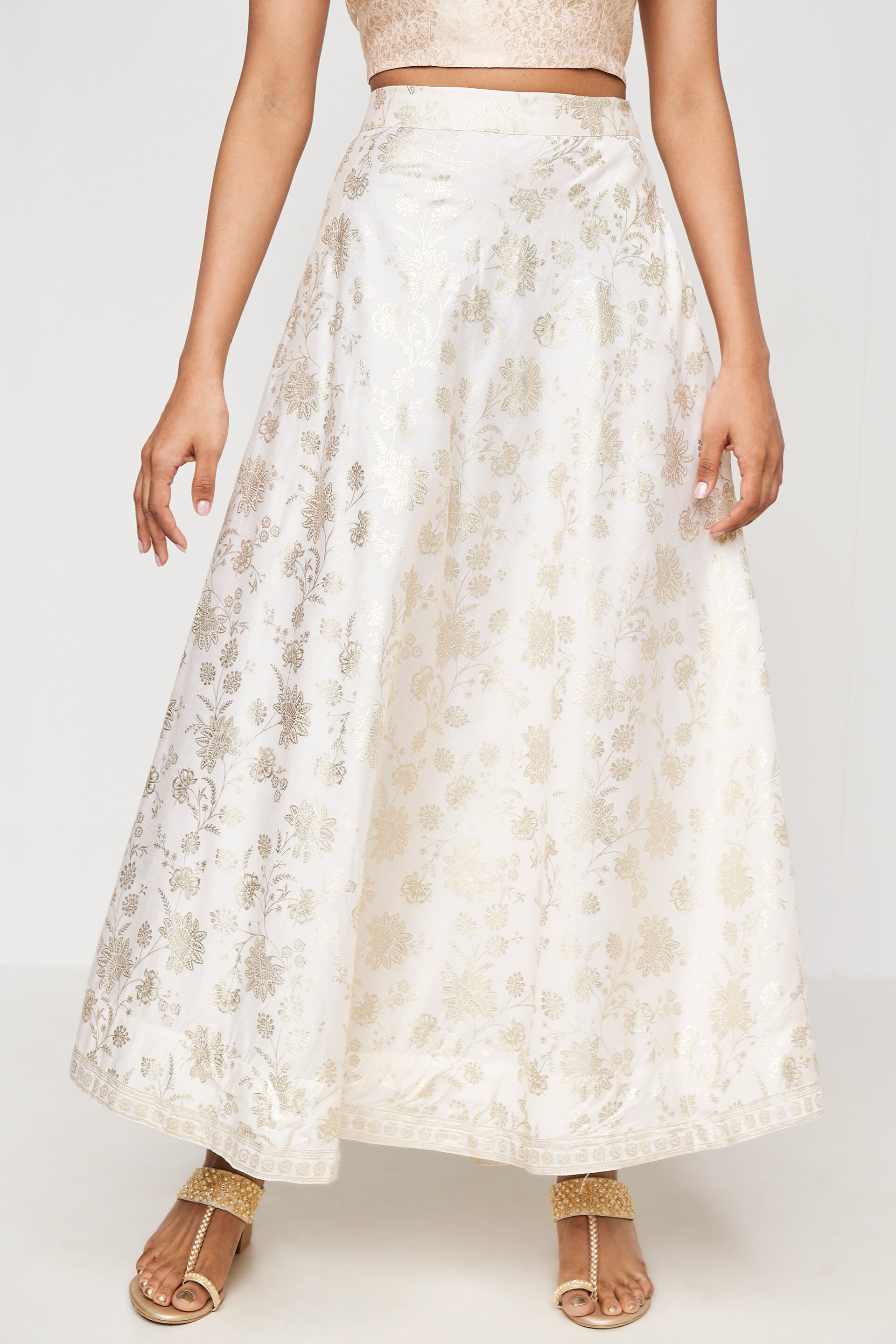 White skirt online india top