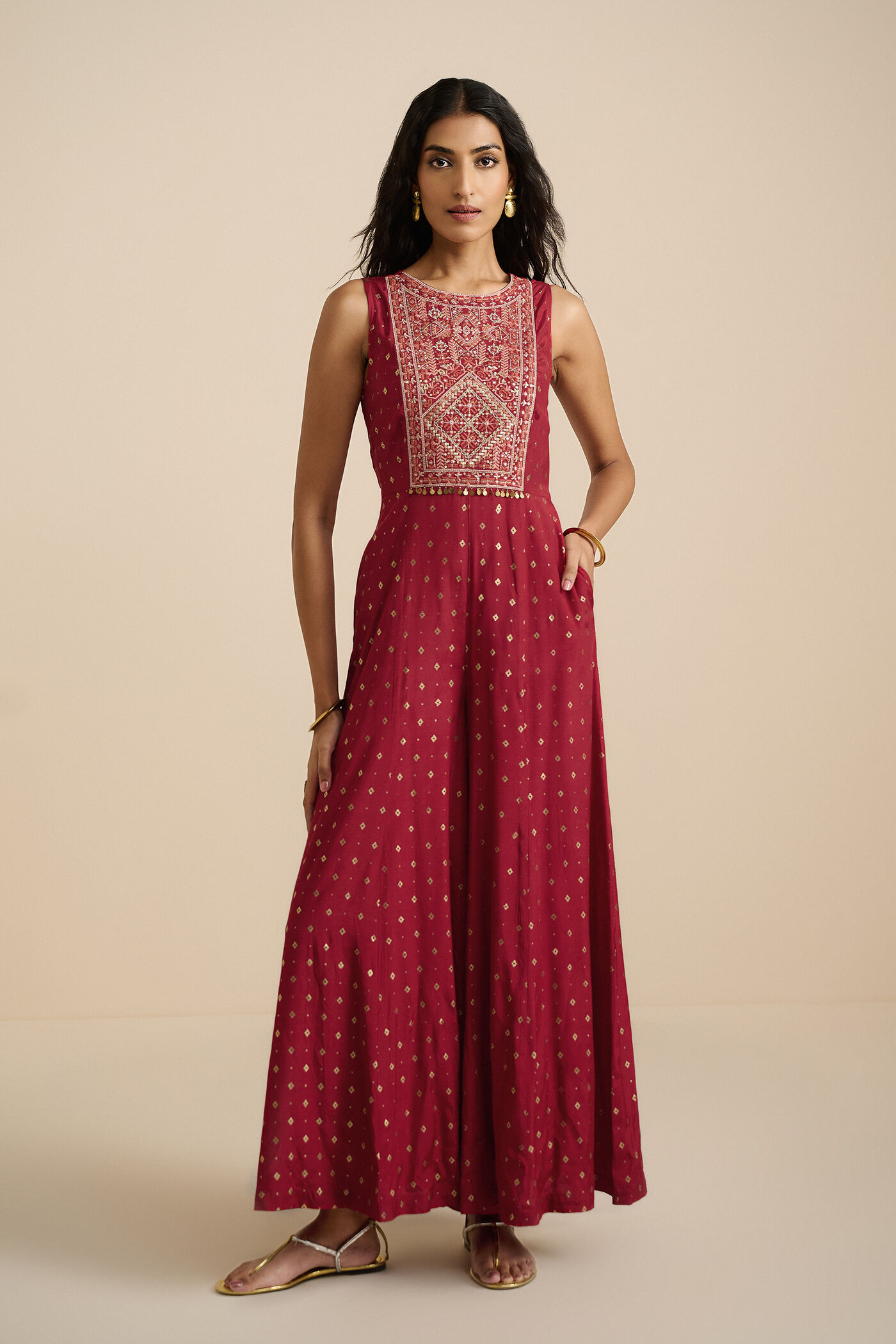 Laal printed Jumpsuit
