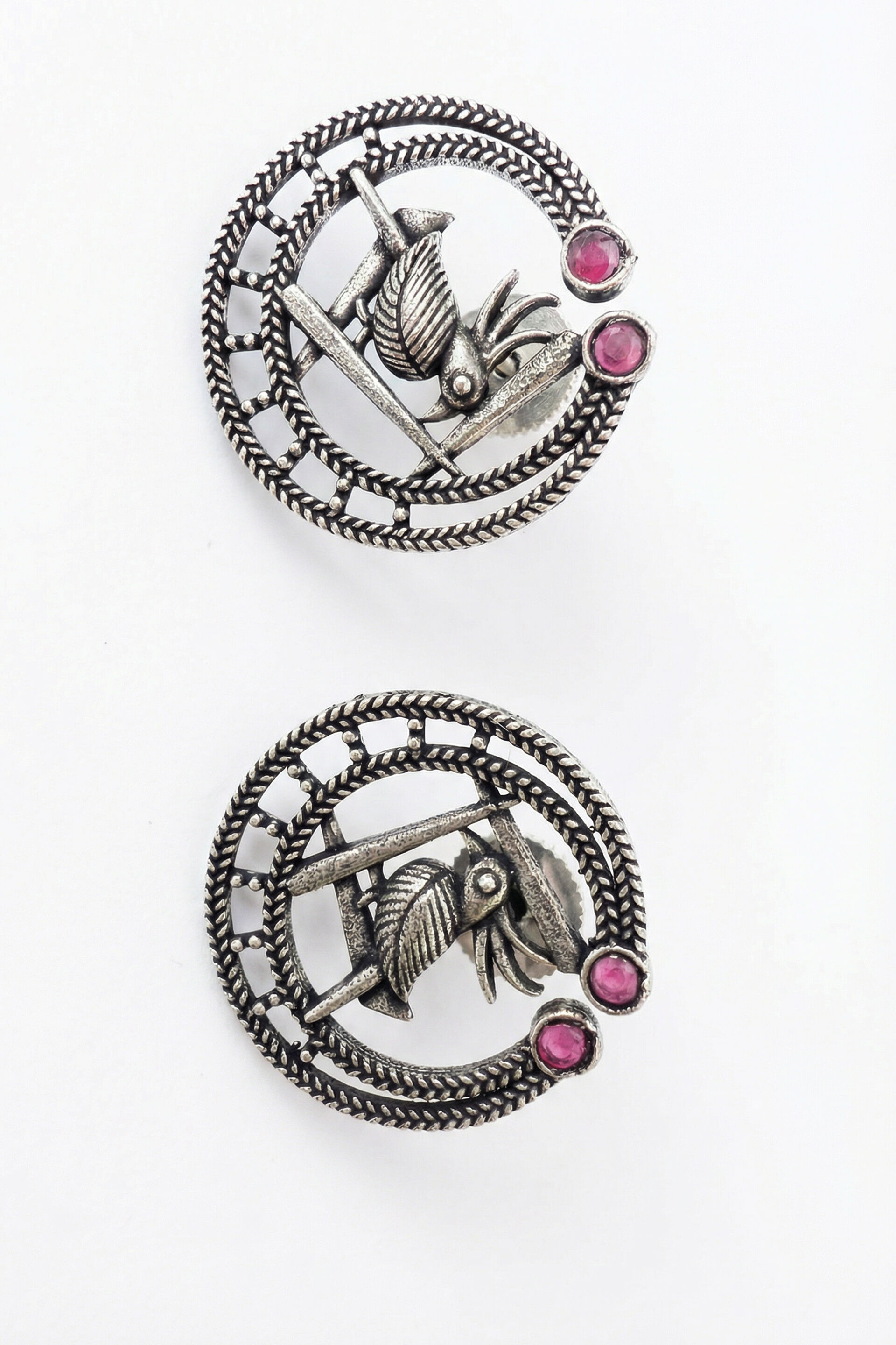 Silver Bird Studs, , image 2