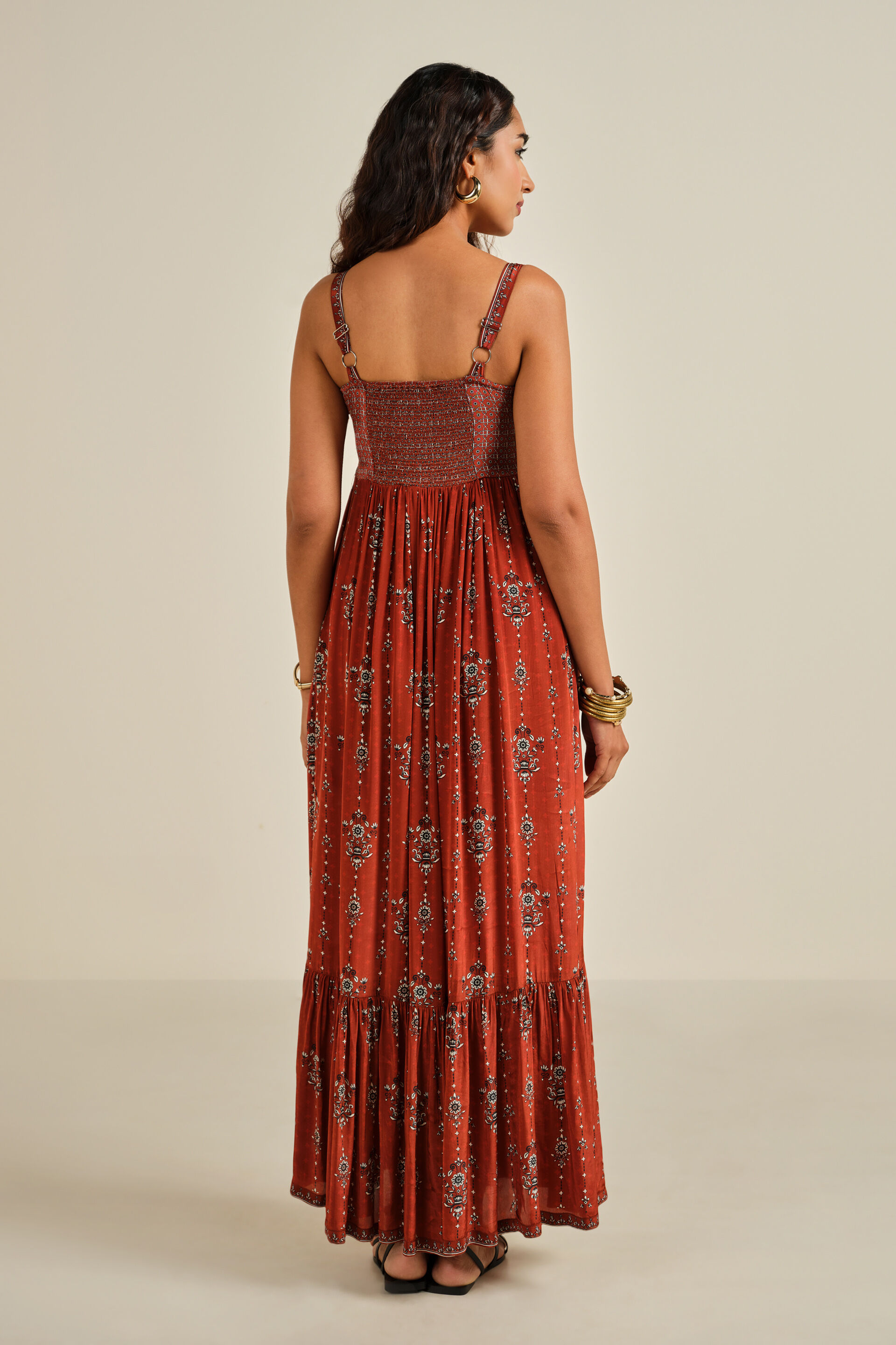 Rust Jhoom Dress, Rust, image 5