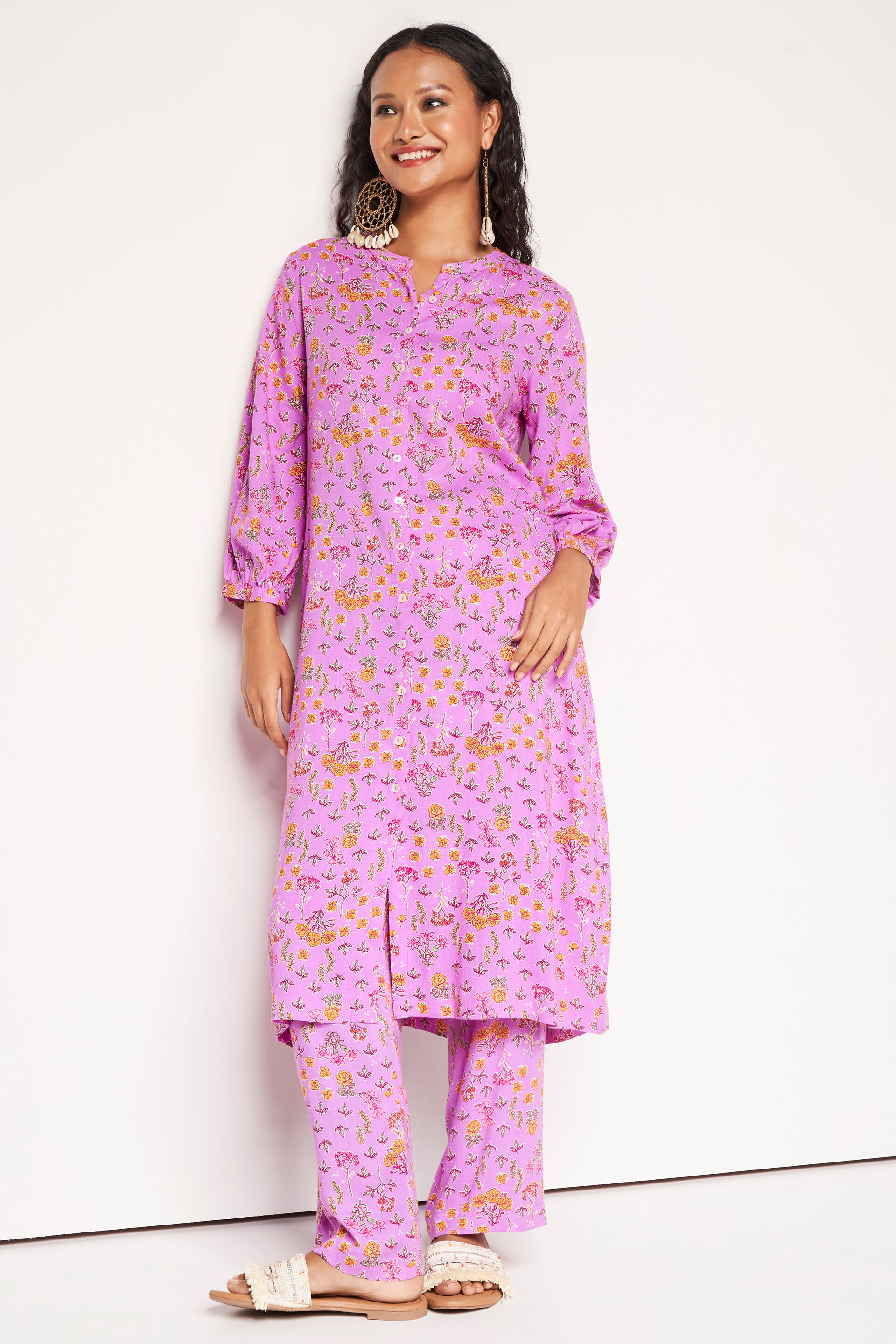 Sada Bahar Tunic Set​, Lilac, image 3