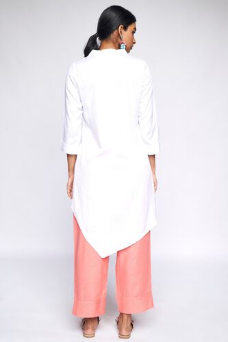 4 - White Solid A-Line Tunic, image 4