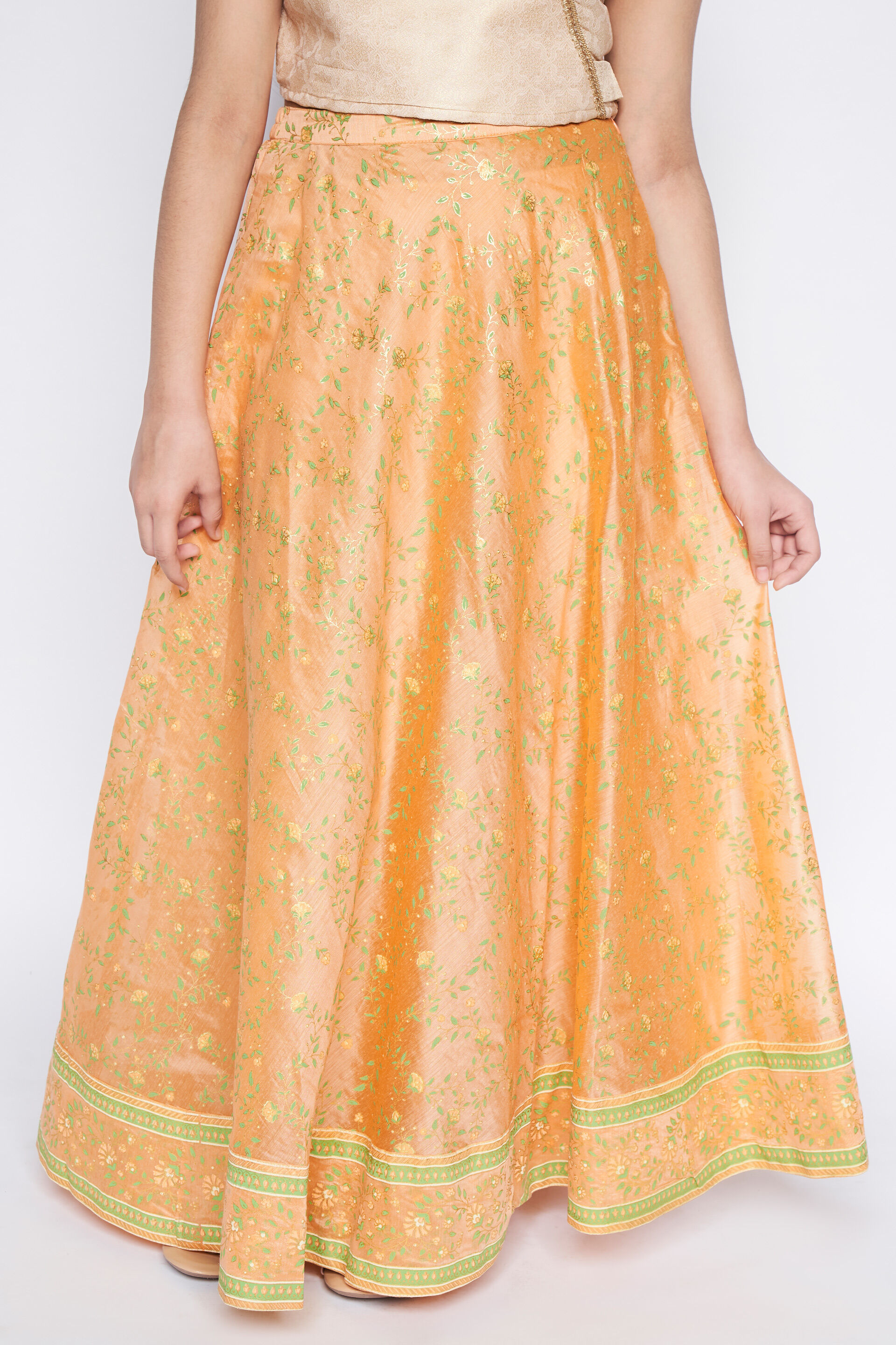 Flared ethnic skirt online online