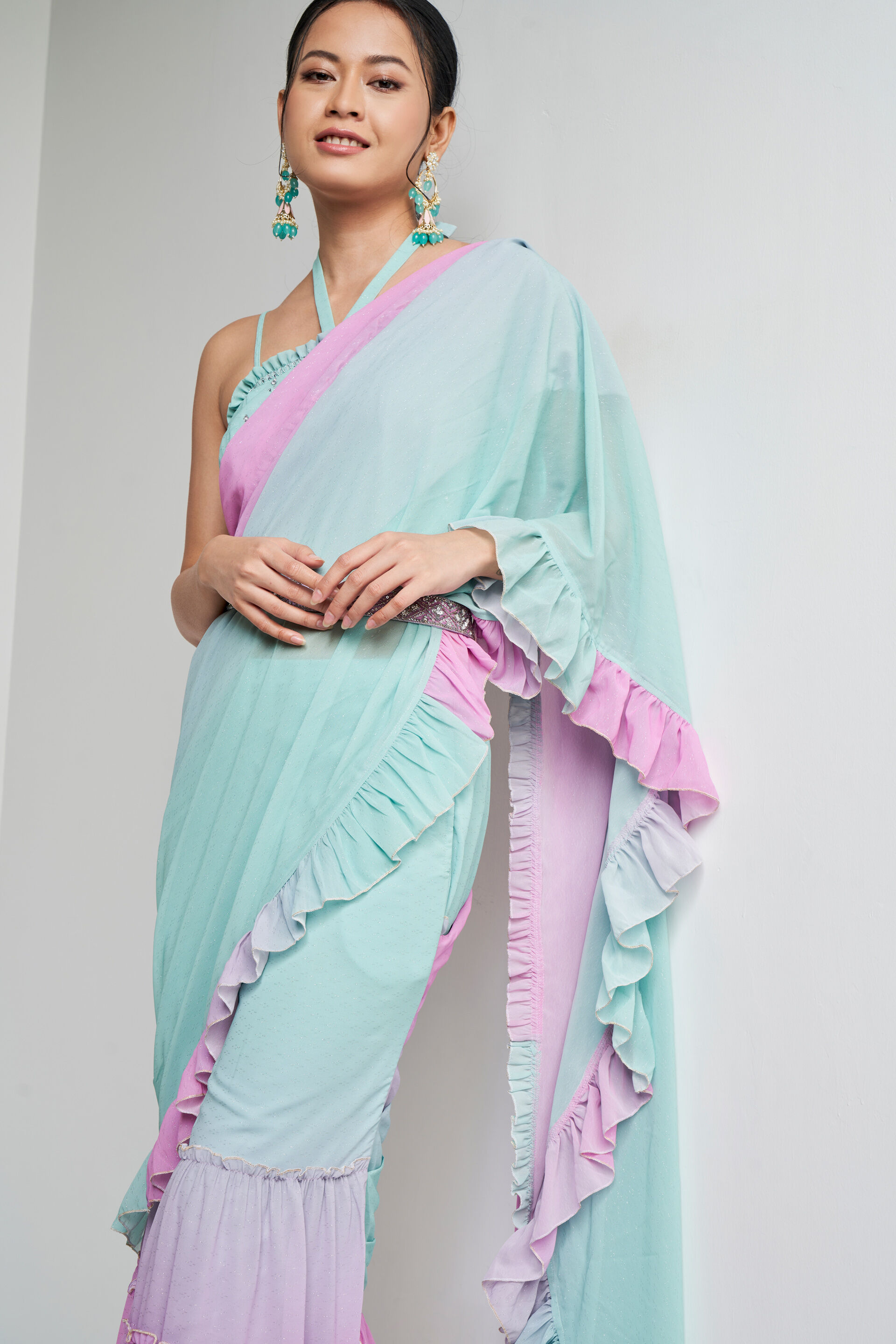 Saree with flare hotsell