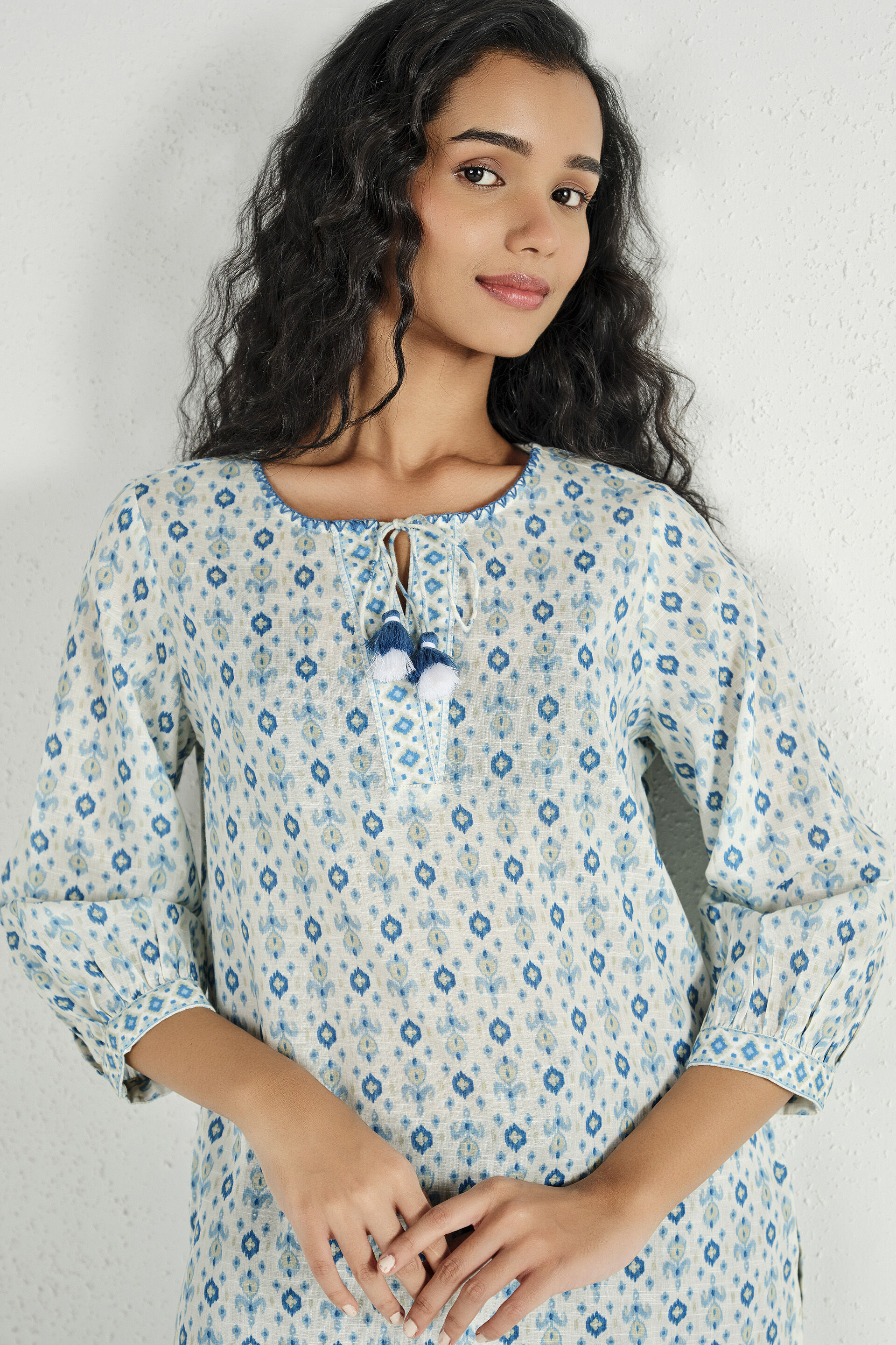 Aneri White Tunic, White, image 5