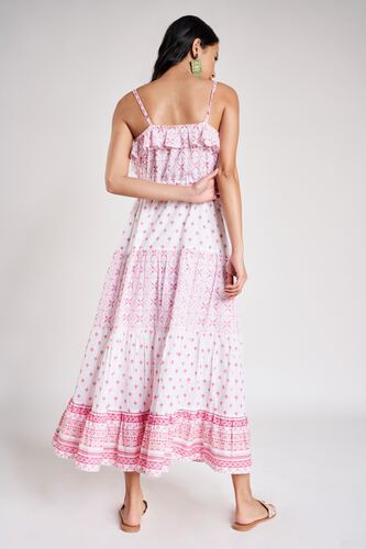 4 - Pink Floral Printed Dress, image 4