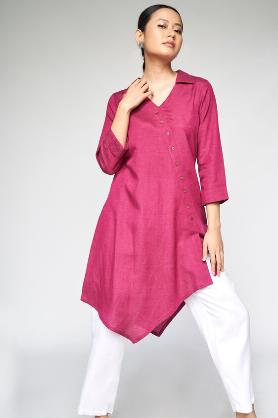 Asymmetric Tunic, Purple, image 1