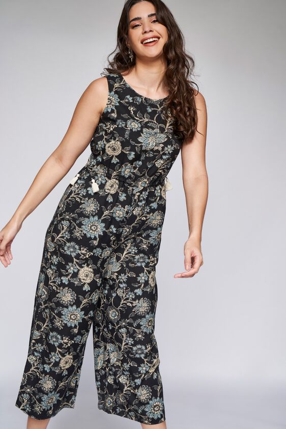 2 - Black Floral Jump Suit, image 2