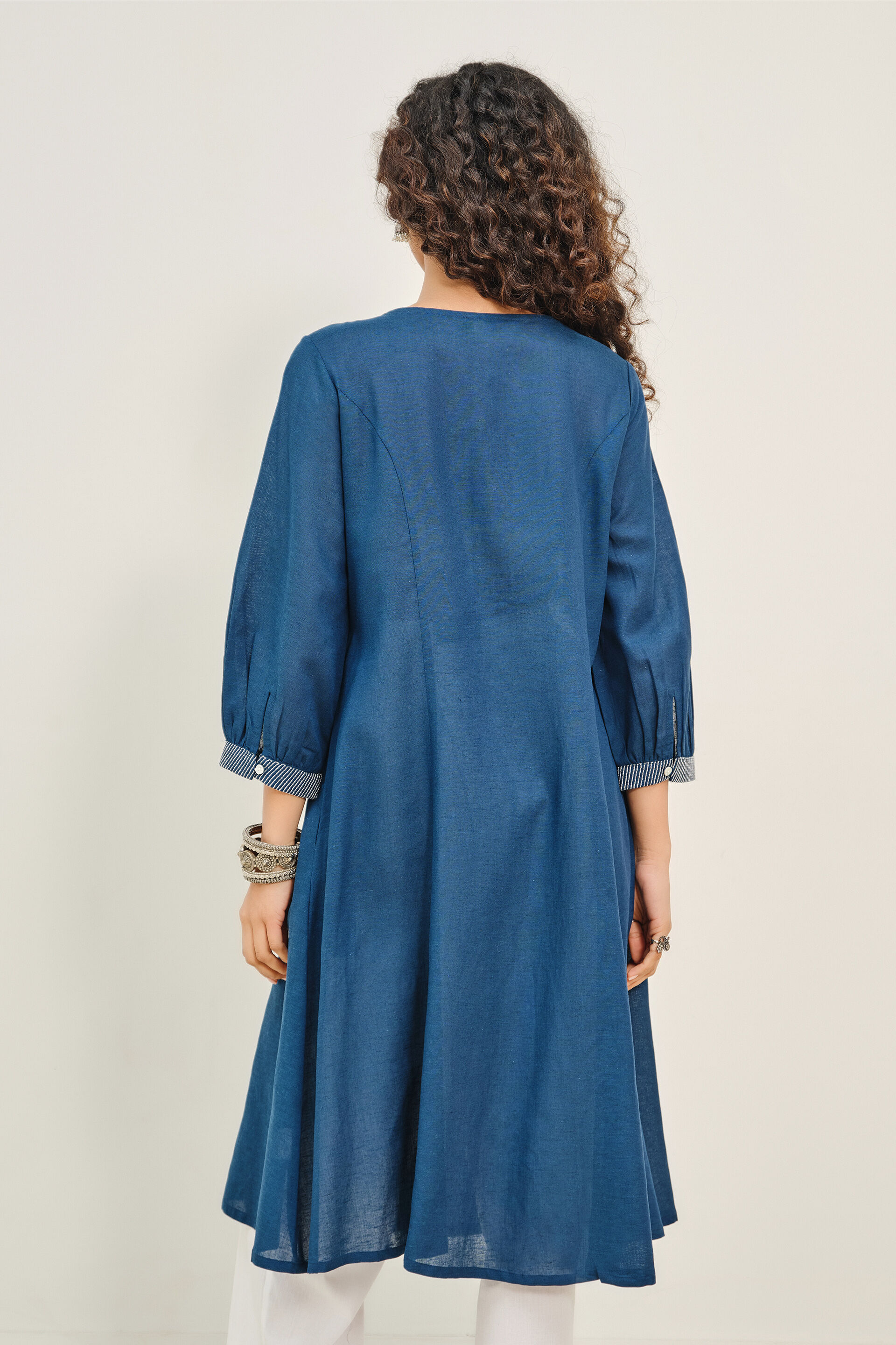 Indigo Tarang Kurta, Indigo, image 6