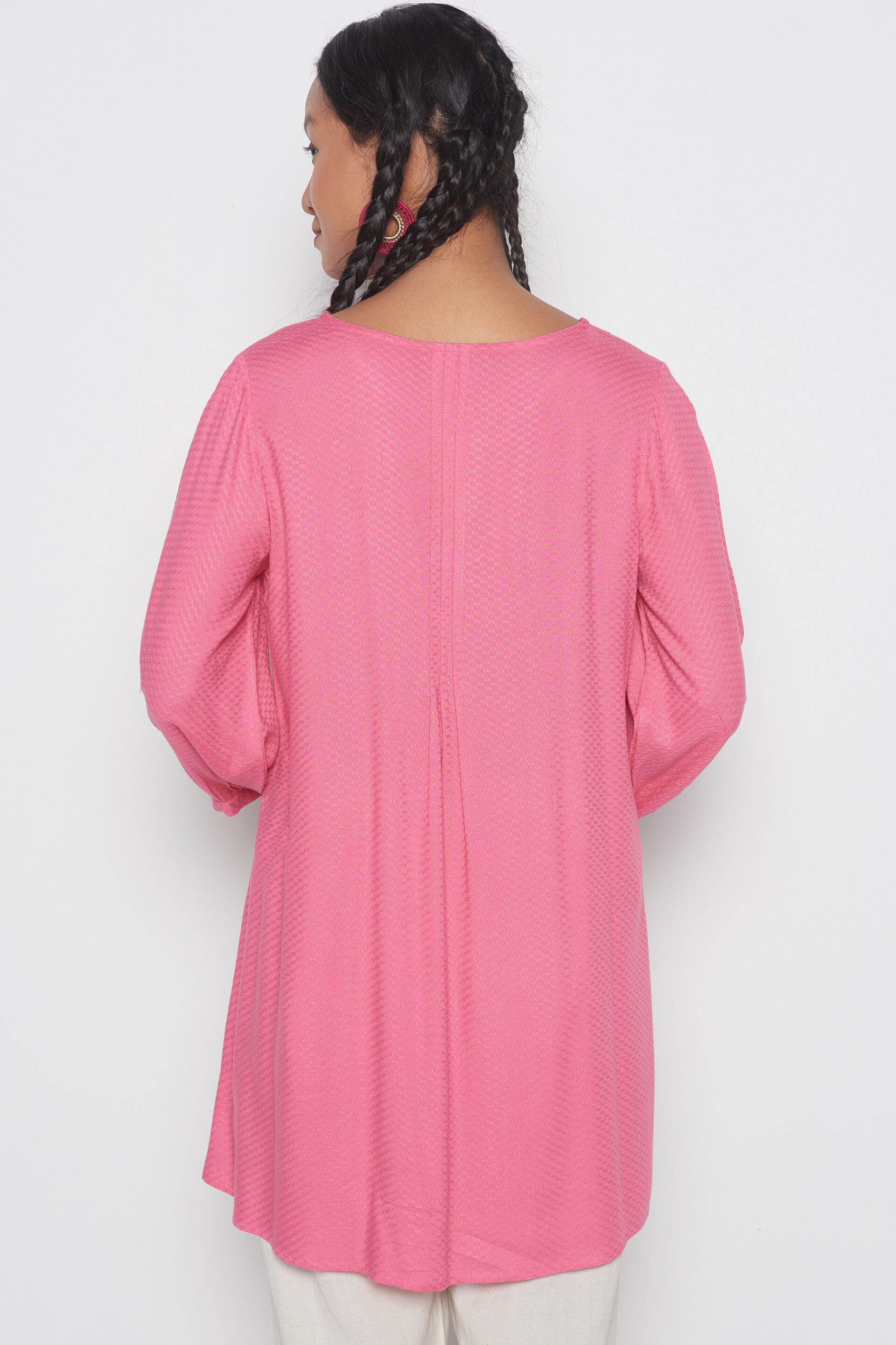 Rosie Embroidered Top, Pink, image 5