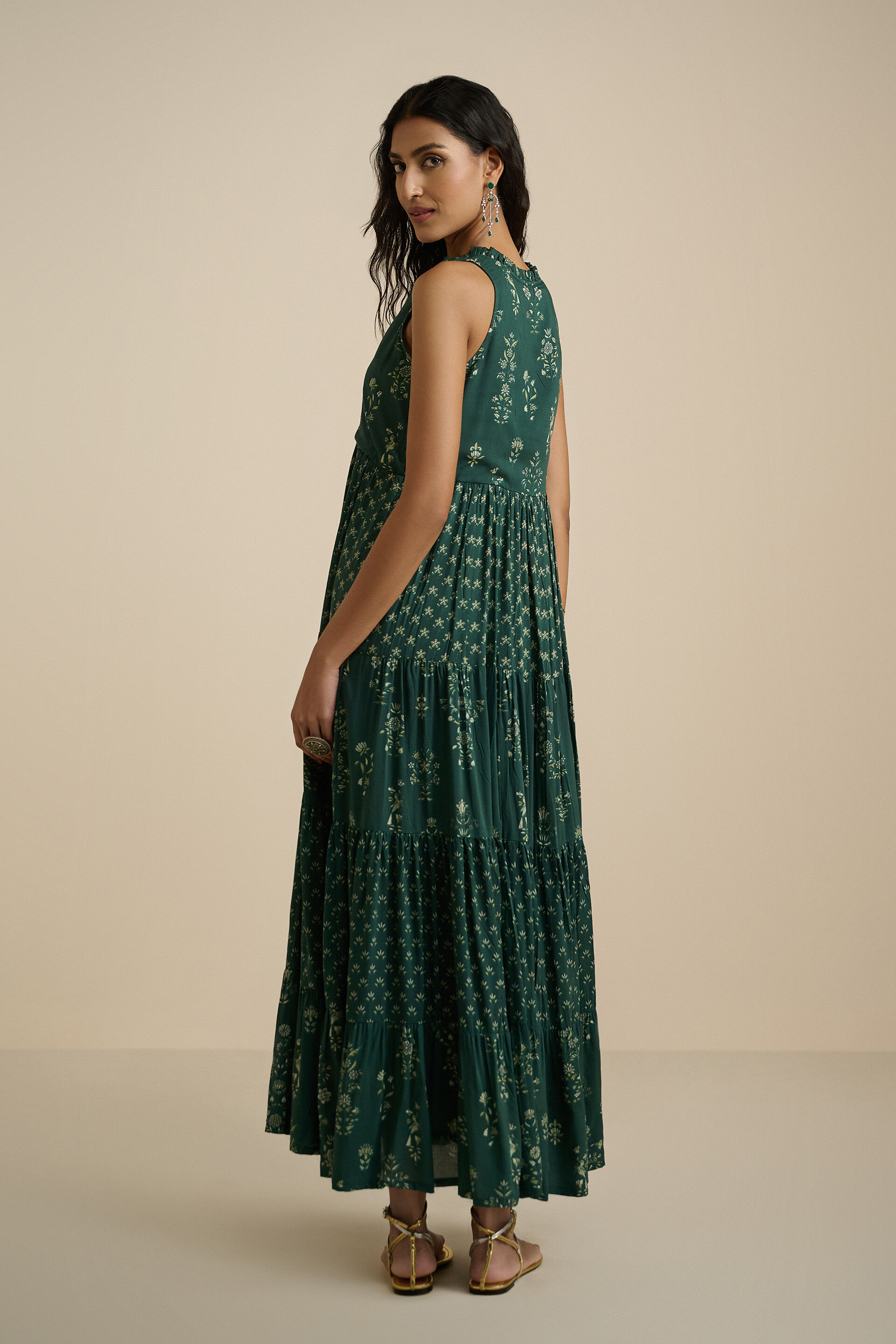 Aashiqana Maxi Gown, Green, image 6