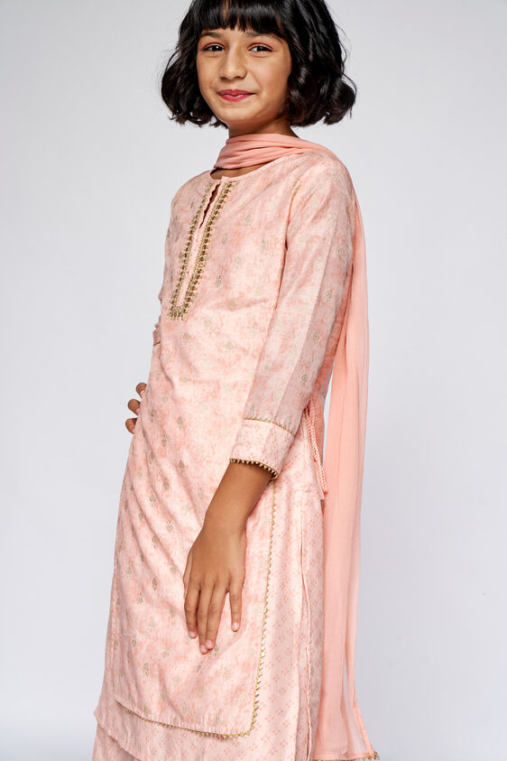 3 - Pink Embroidered Tabard Suit, image 3