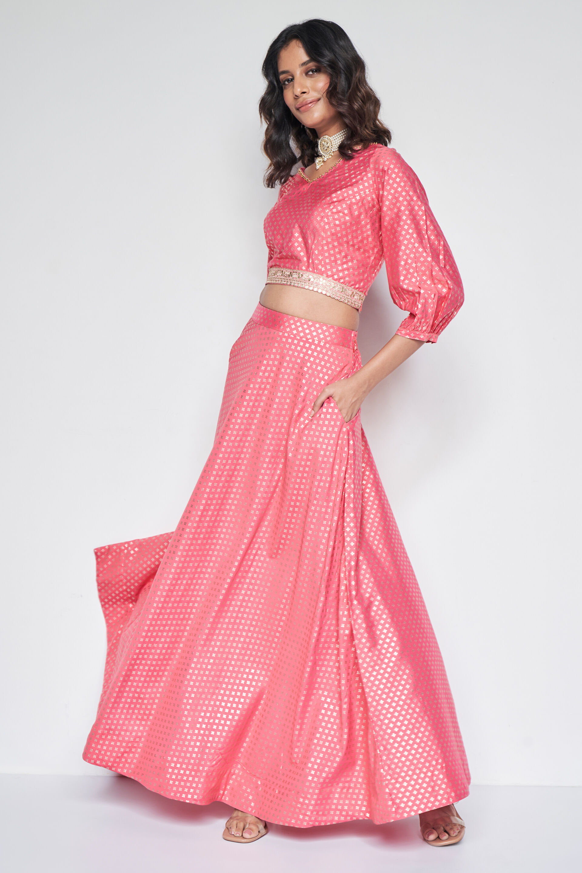 Coral Hues Co-ords Set, Coral, image 4