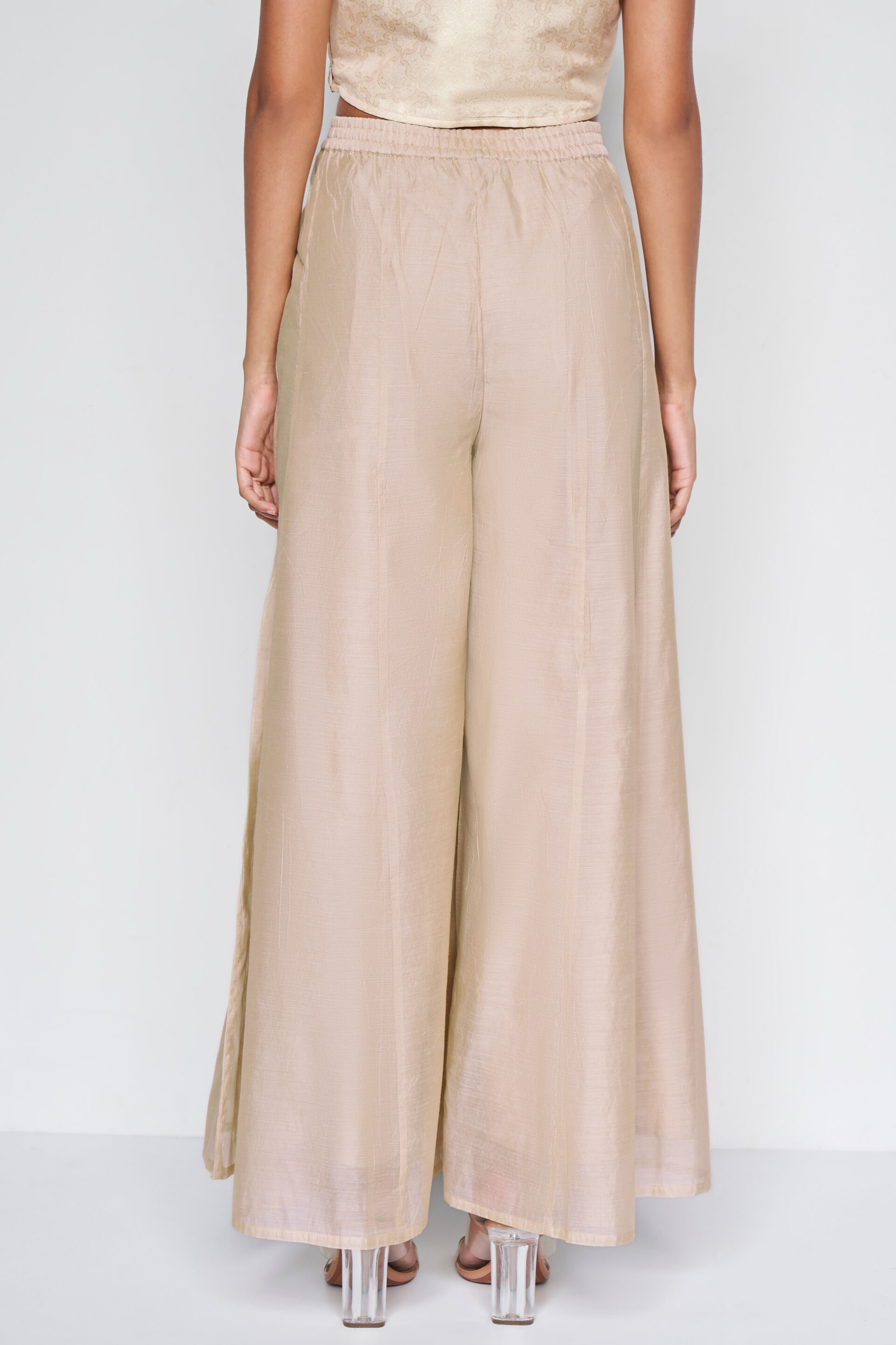 Neutral flared sharara, Beige, image 3