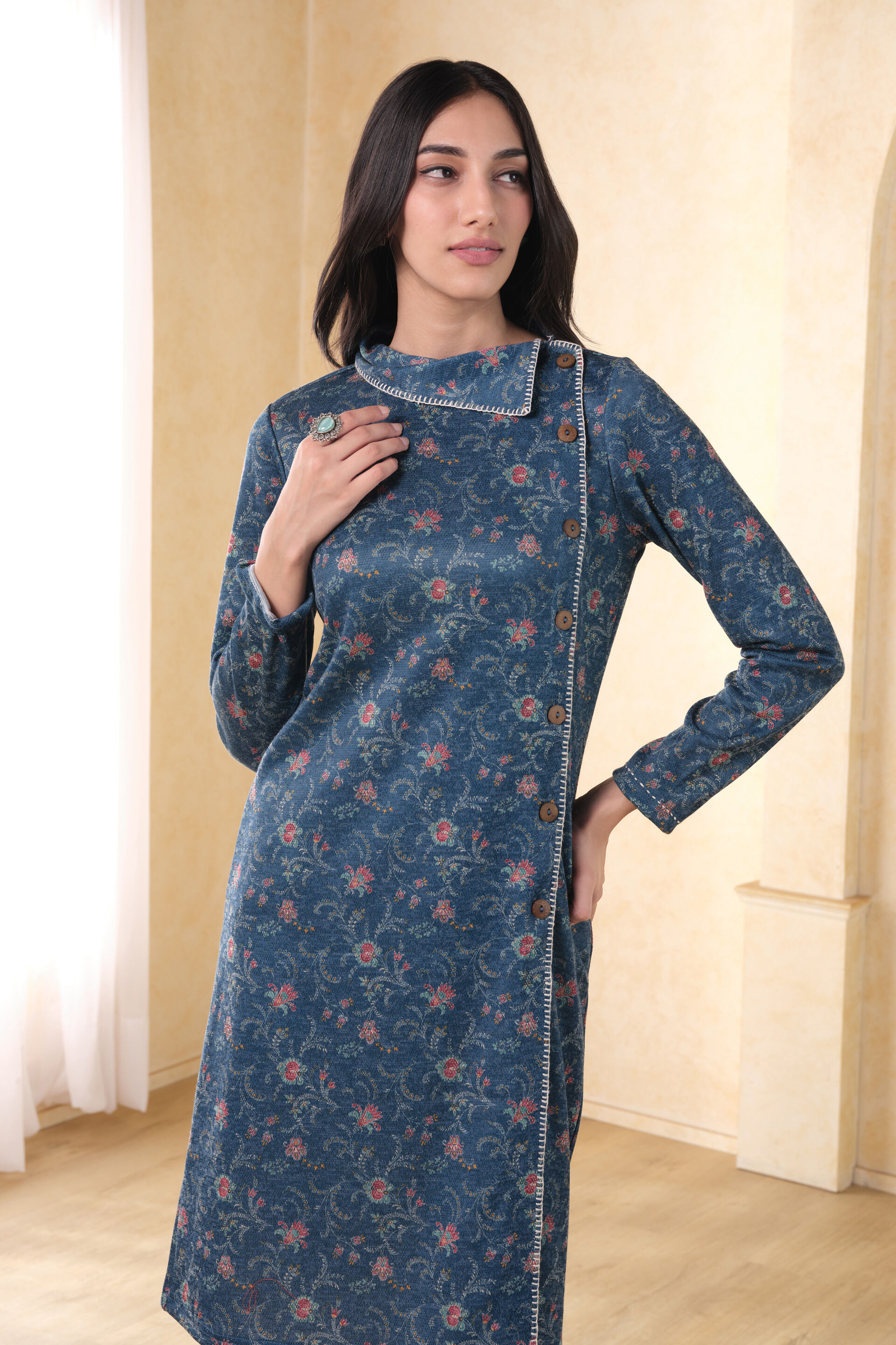 Bahara Tunic, Blue, image 4