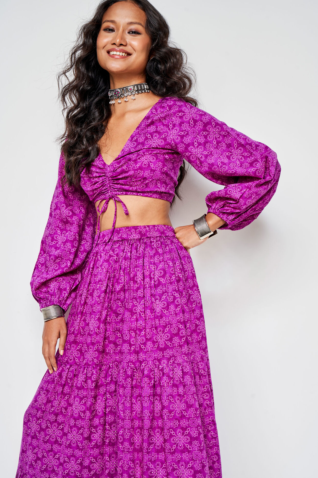 Violet Skirt Co-ords, Purple, image 5