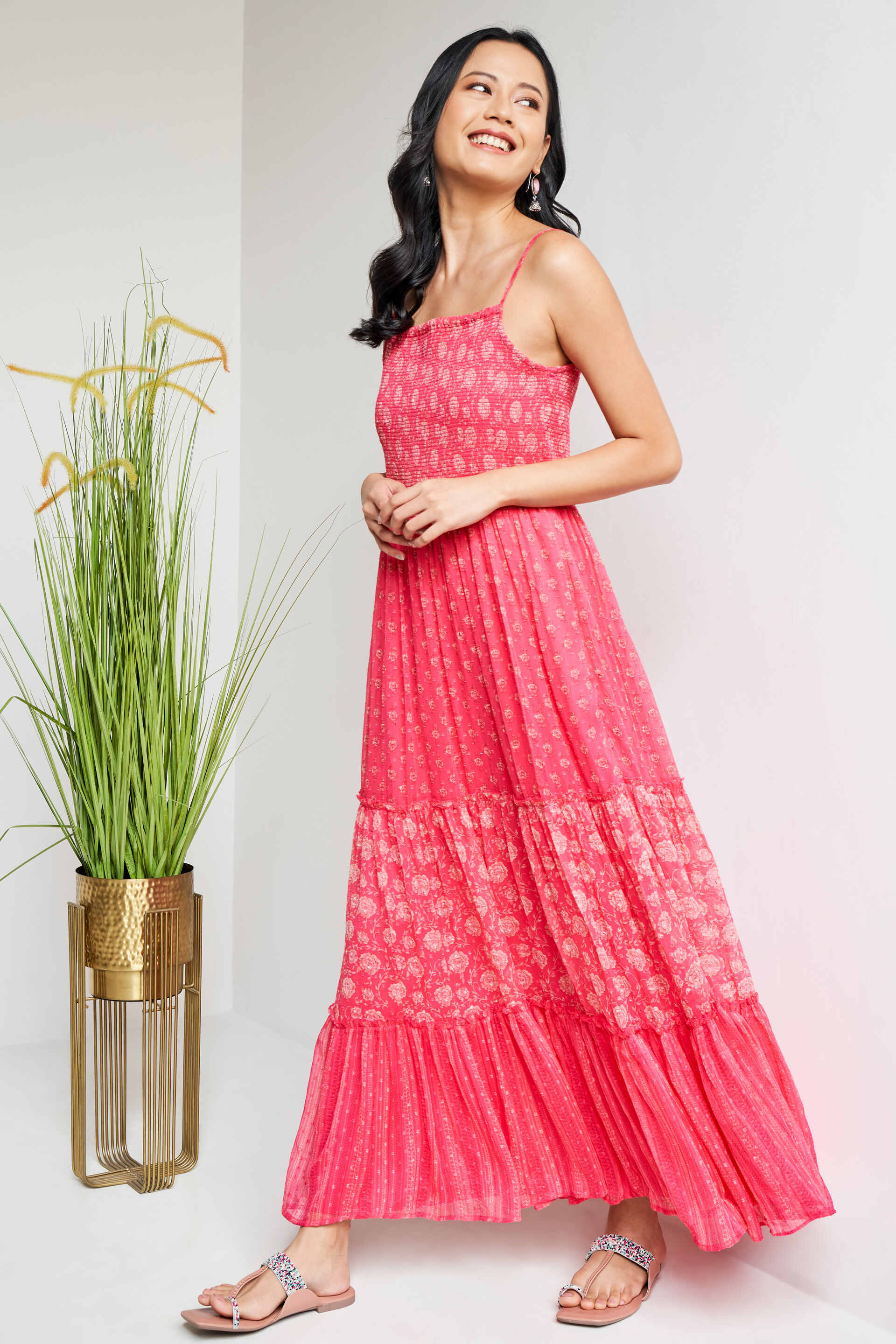 Georgette Embroidered Launching New Designer Wedding Wear Look Gown, Dark  Pink at Rs 1200 in Surat
