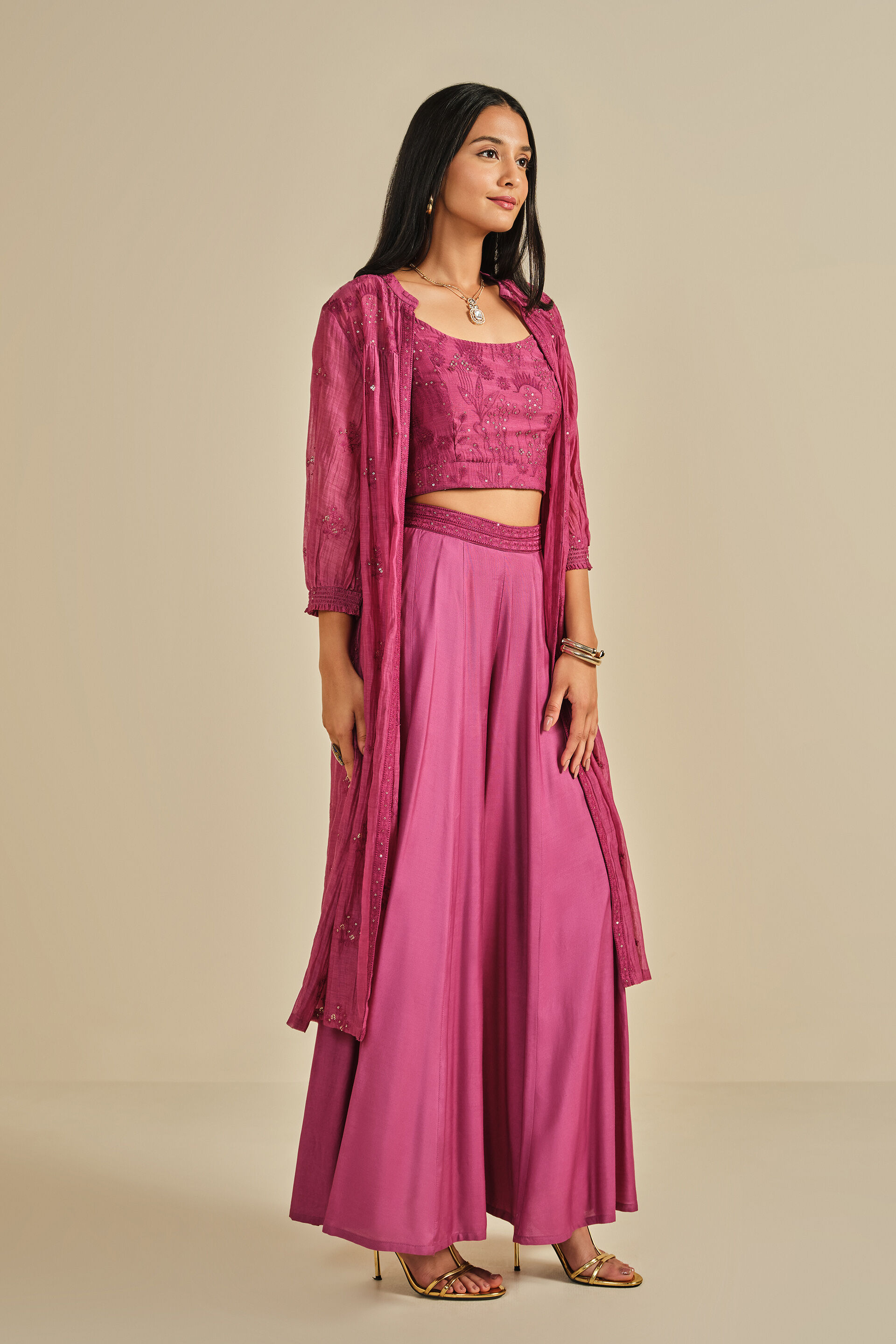 Rang Jamuni Co-ord, Purple, image 4