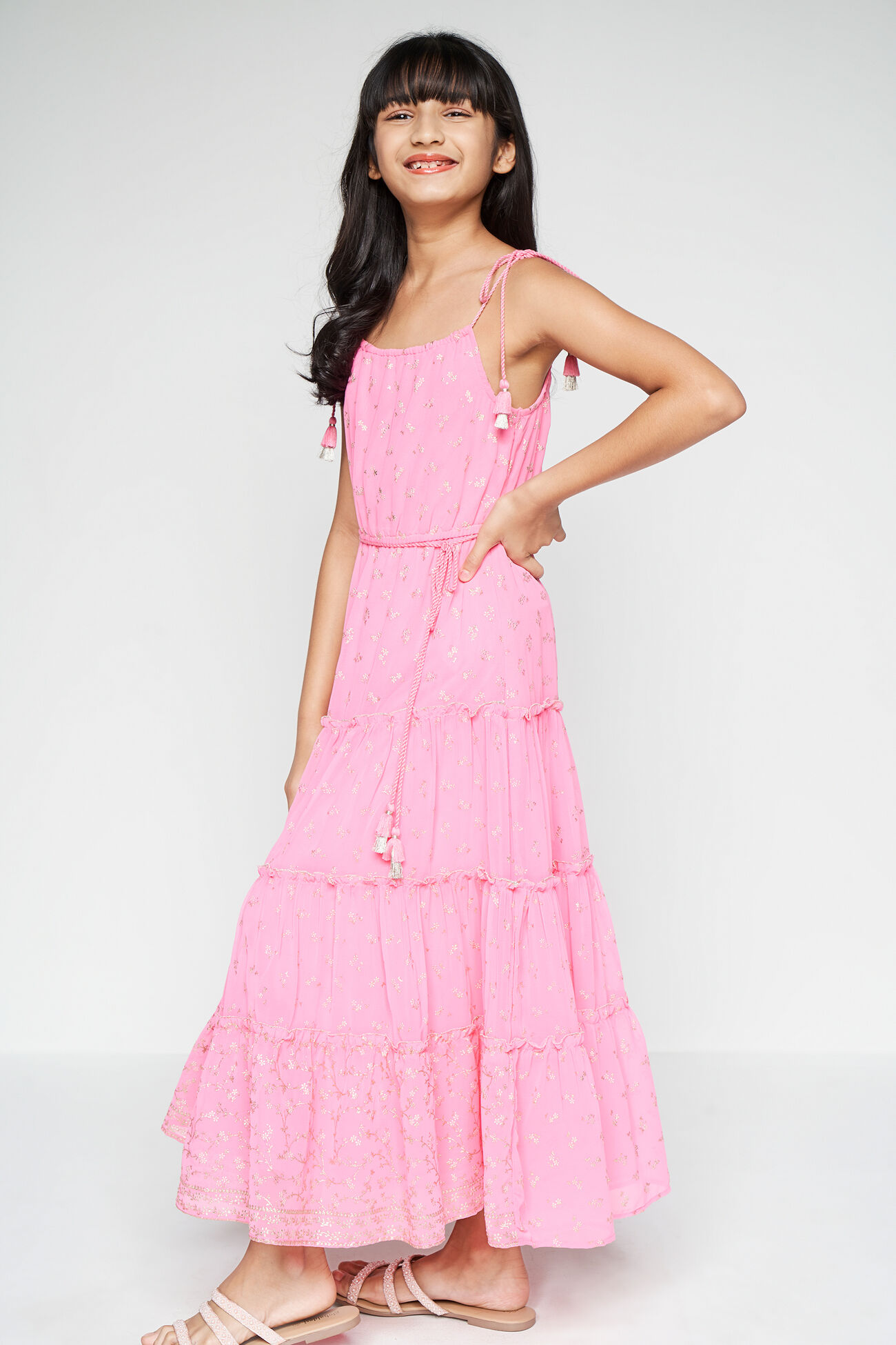 Pink Maxi Dress, Pink, image 3