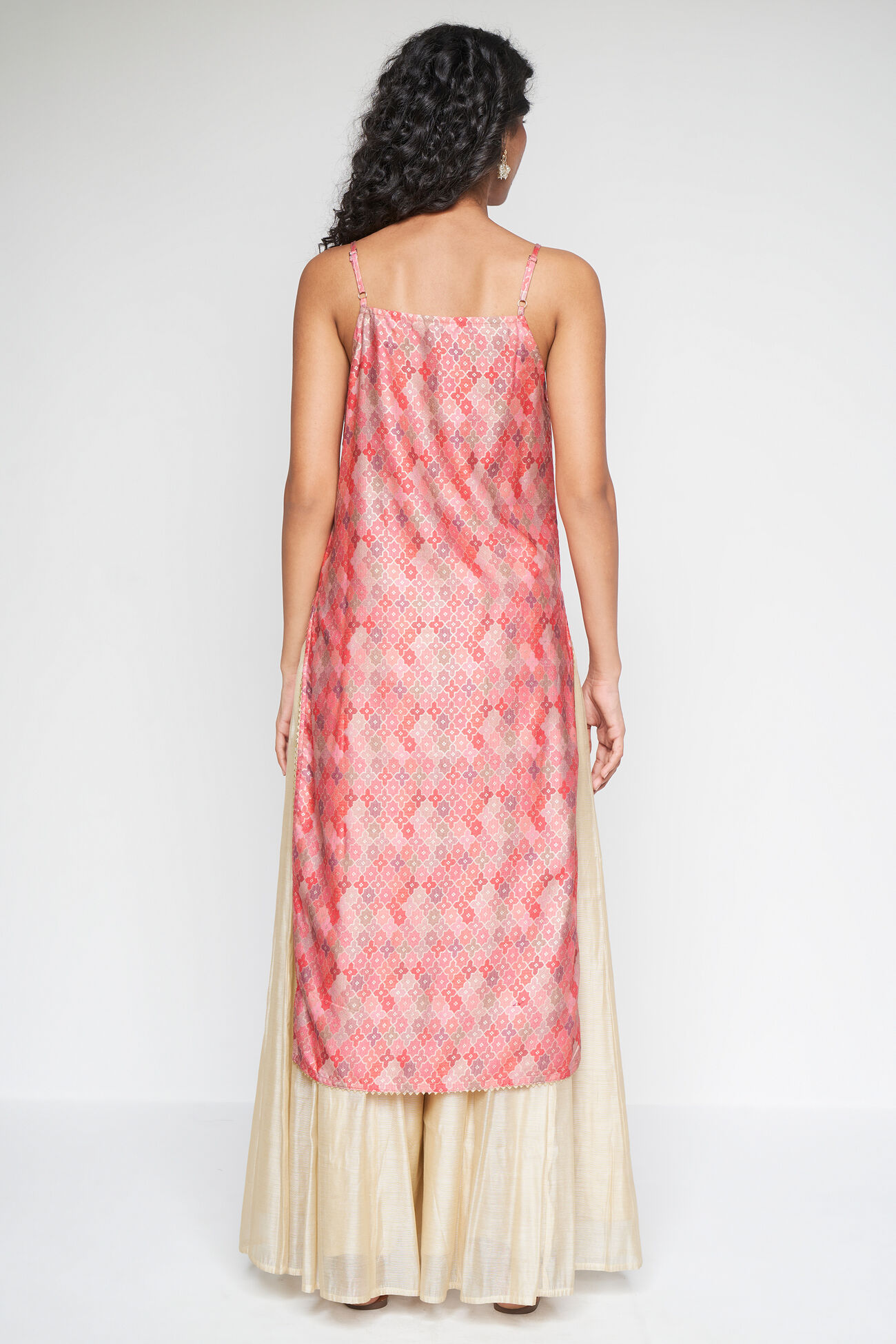 Pink Festive Straight Ethnic Motifs Kurta, Pink, image 6