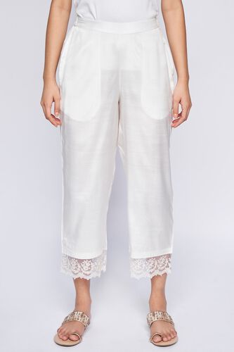 2 - Off White Solid Straight Bottom, image 3