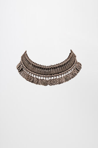 Silver Statement Necklace, , image 1