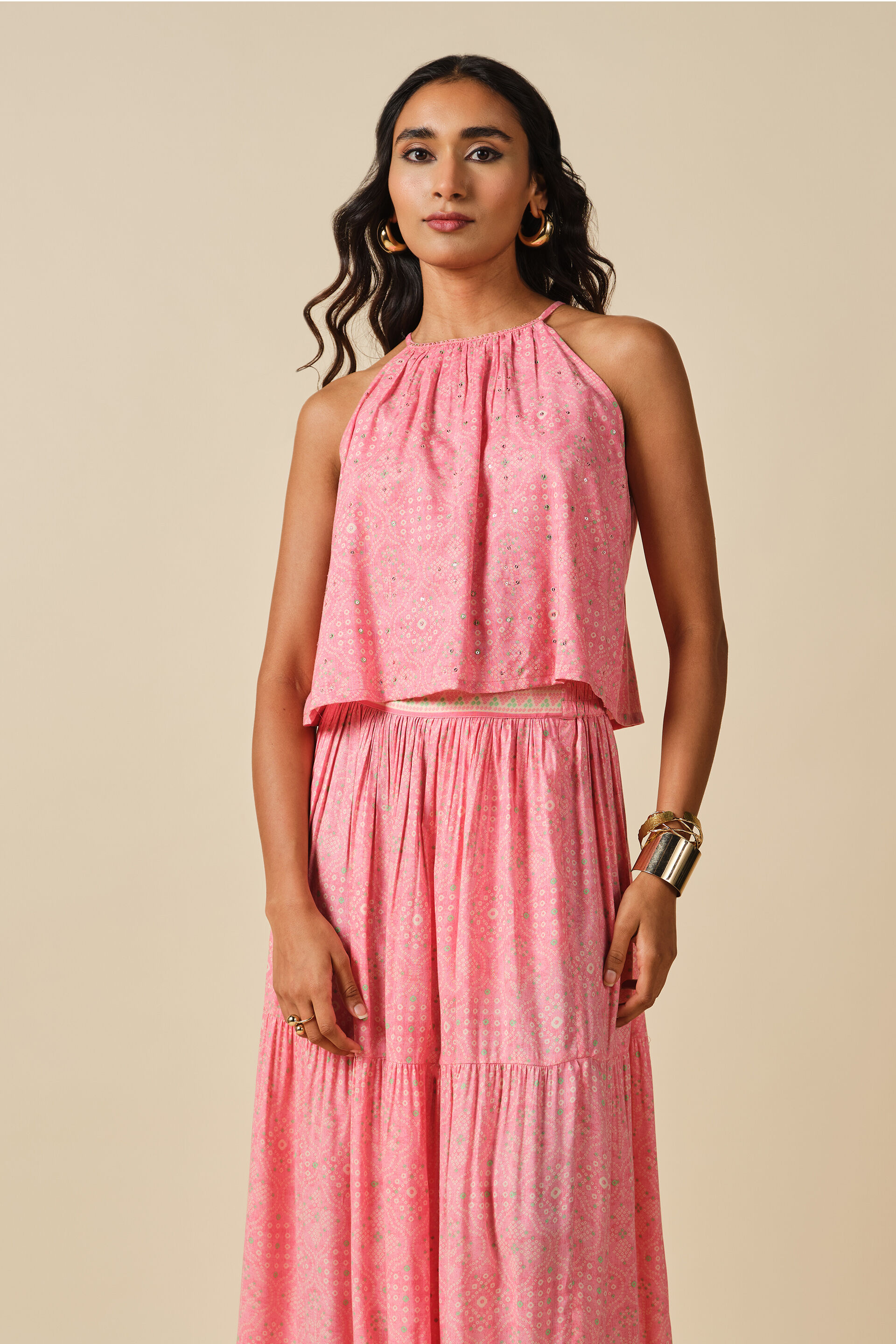 Pink Mohabbat Skirt Set, Pink, image 3