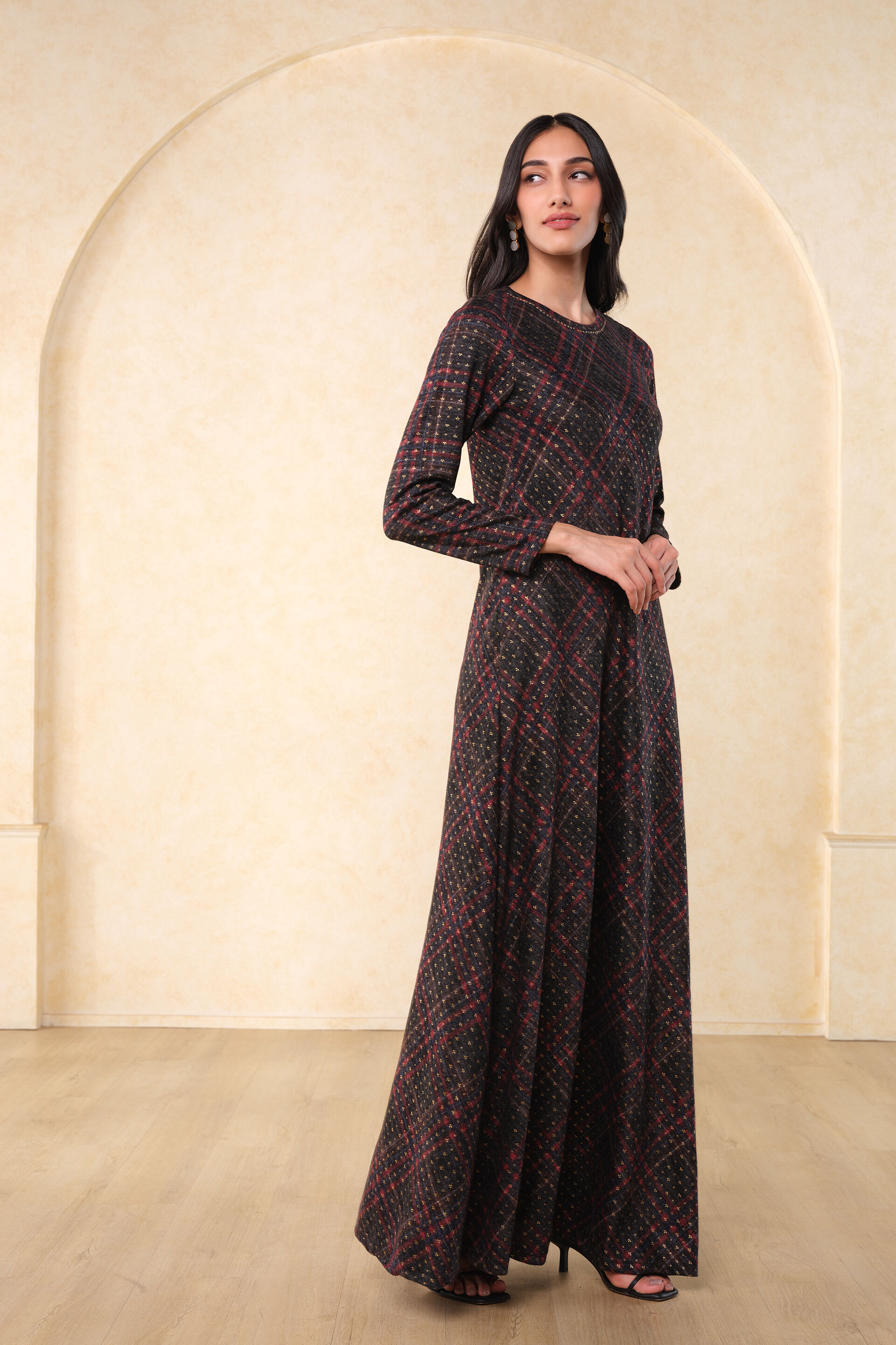 Afsana Maxi Dress, Grey, image 5