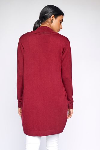 5 - Red Solid Straight Shrug, image 5