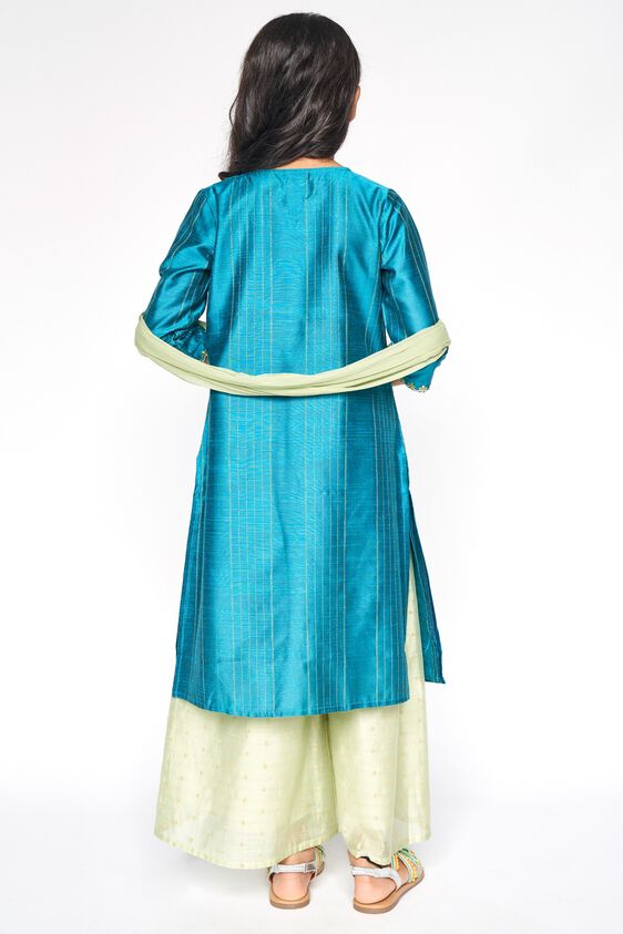 7 - Peacock Embroidered Straight Suit, image 7