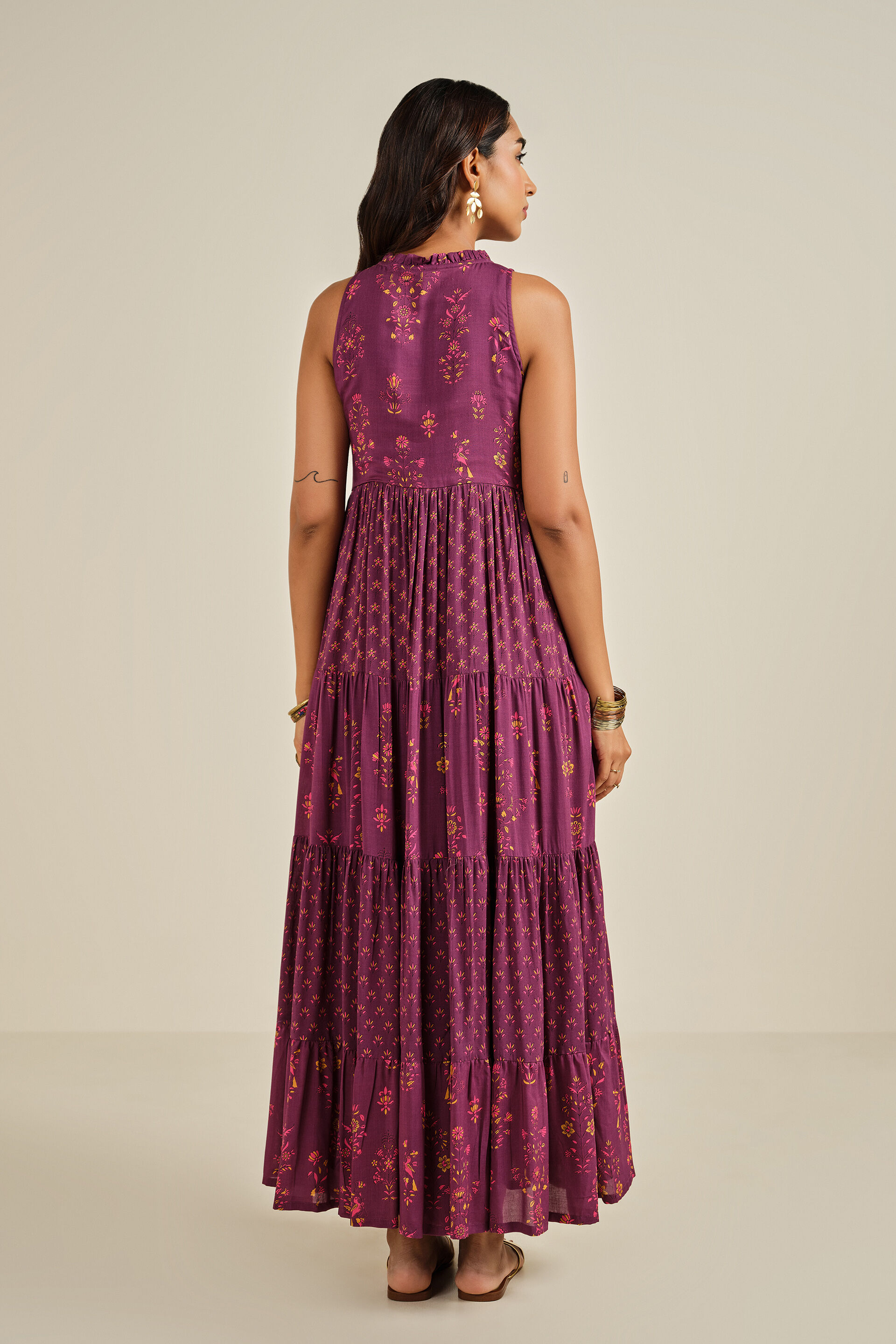 Aashiqana Modal Maxi Gown, Wine, image 8