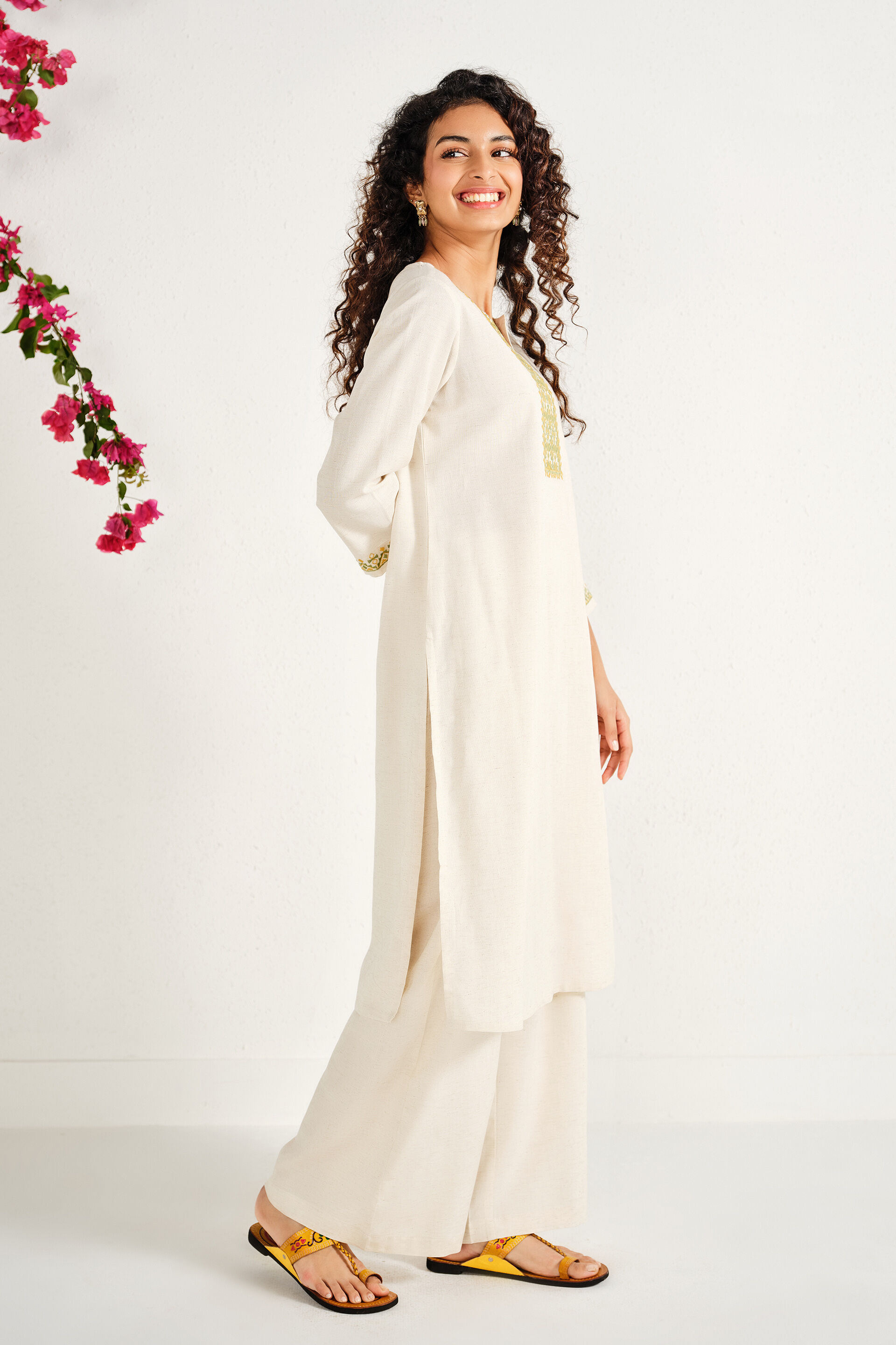 Nivaya Natural Kurta, Natural, image 6