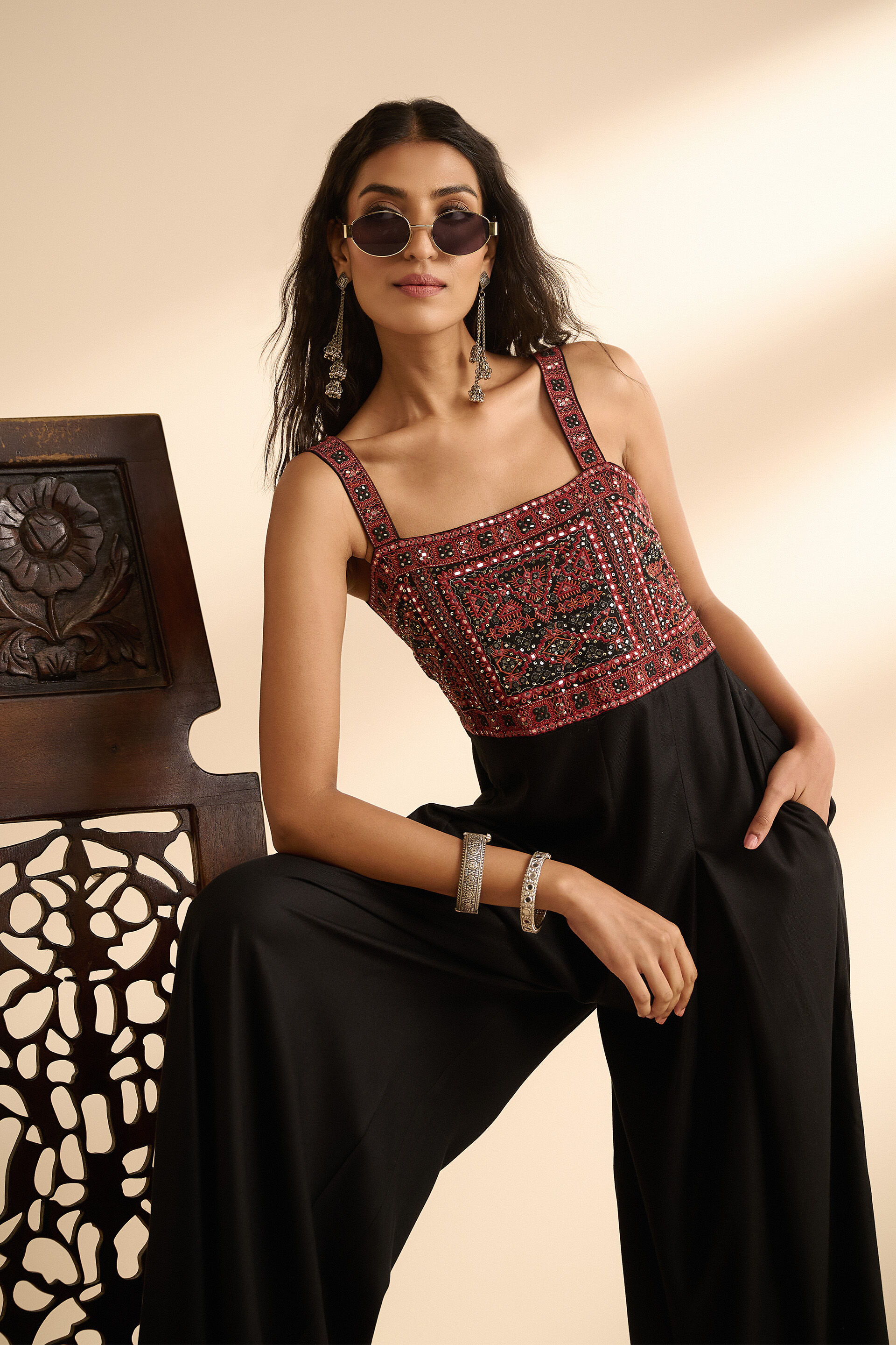 THE SHISHIKUI Jumpsuit / black THE SHISHIKUI Jumpsuit