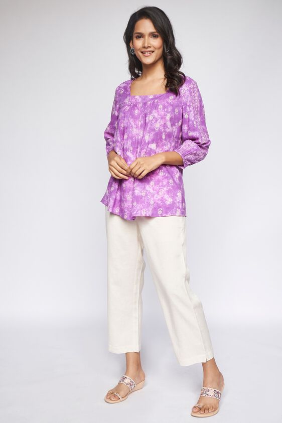 4 - Lilac Tie & Dye Trapese Top, image 4