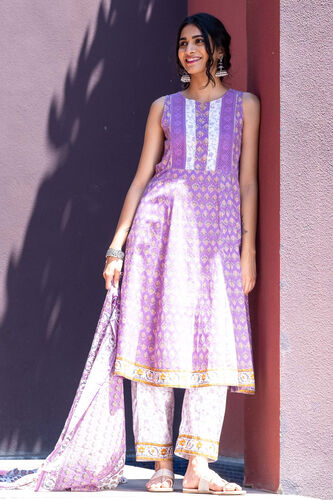 Lilac Floral Suit Set, Lilac, image 1