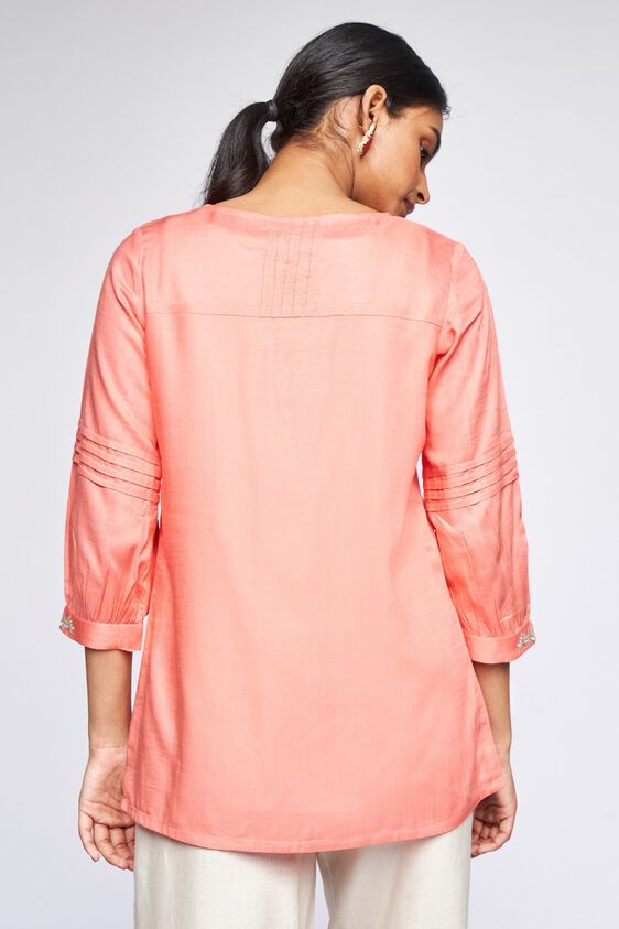 4 - Coral Solid A-Line Top, image 4