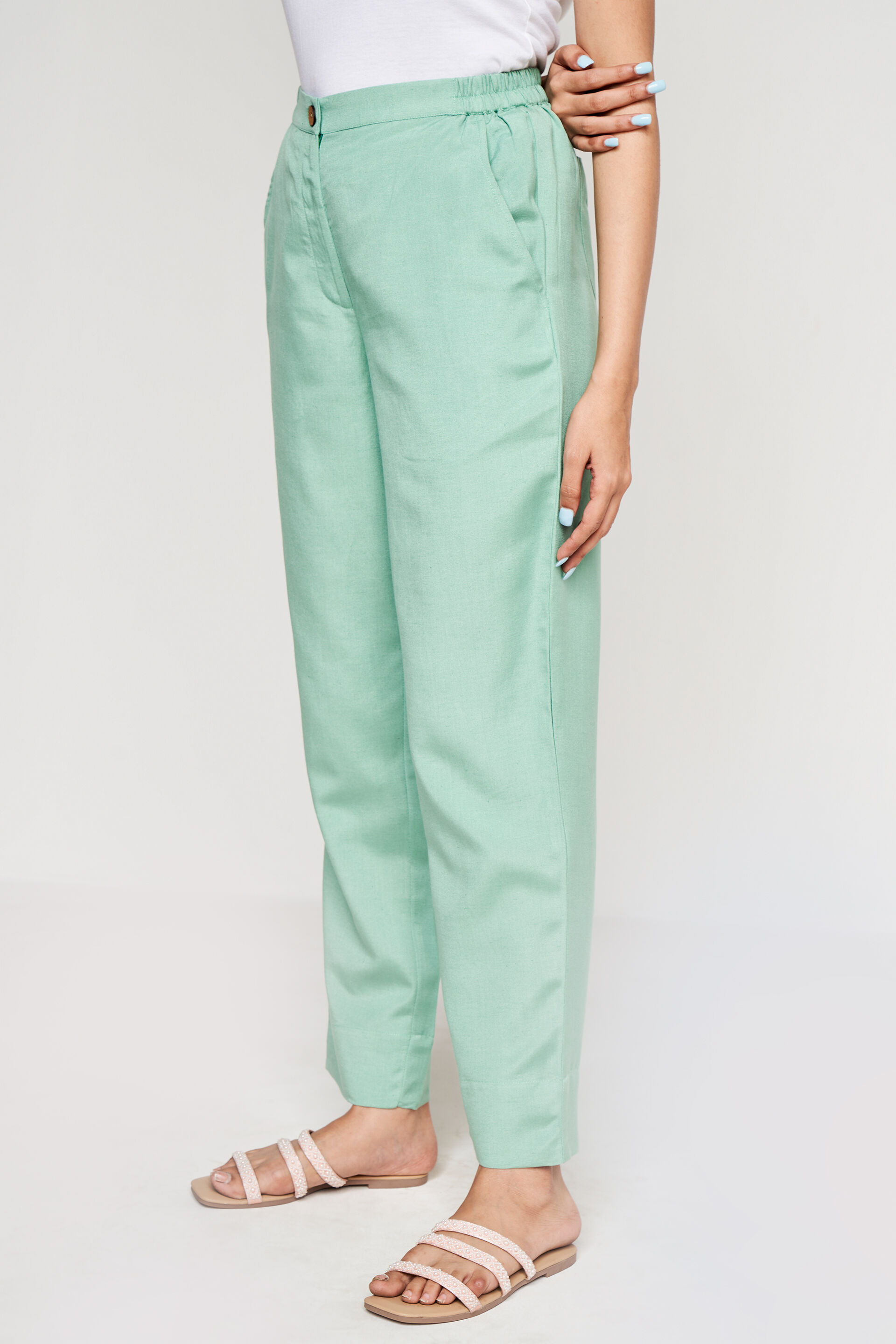 Sage Green Solid Straight Bottom, Sage Green, image 5