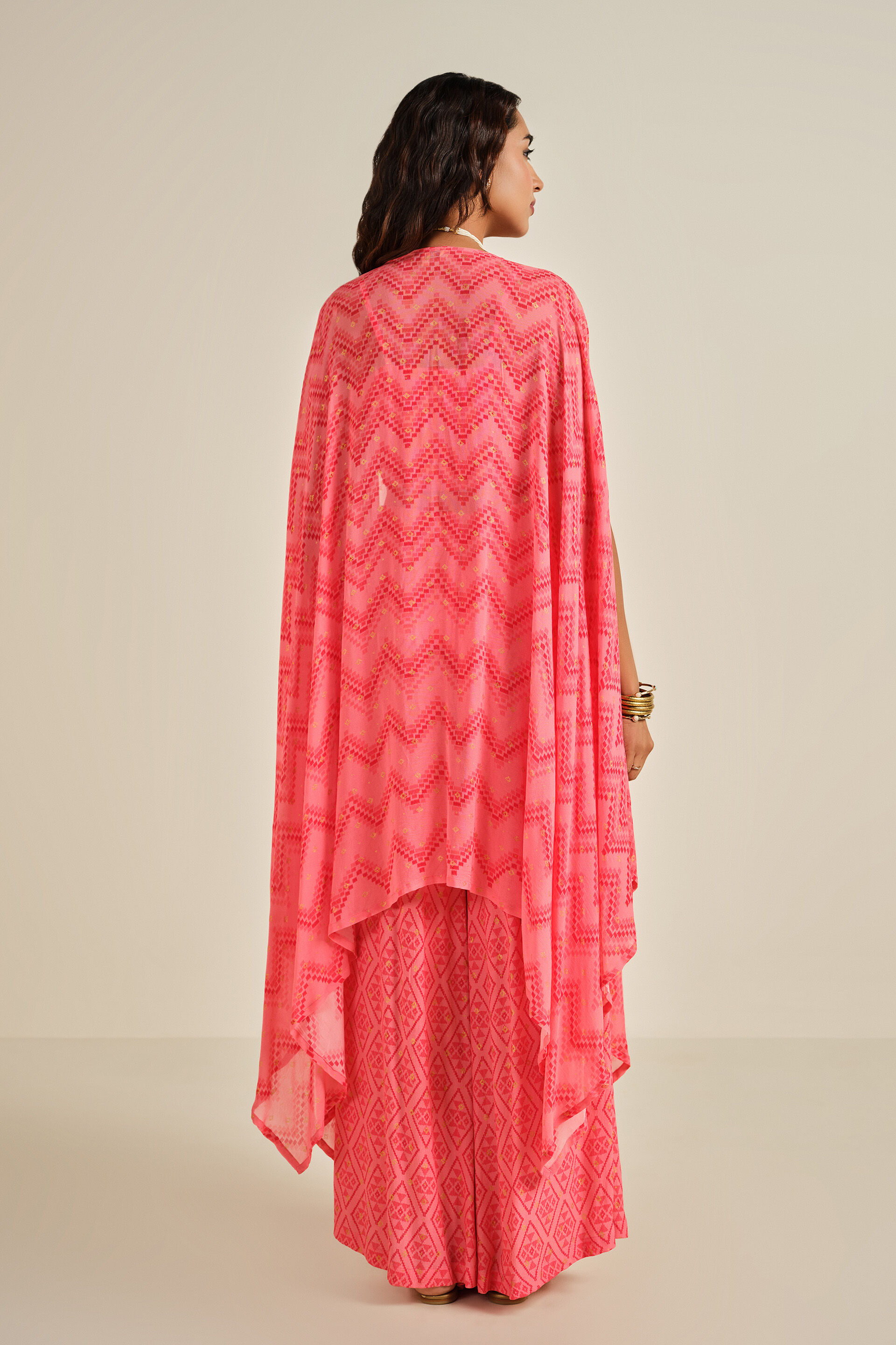 Peach Dreams Cotton Co-ord Set, Peach, image 5