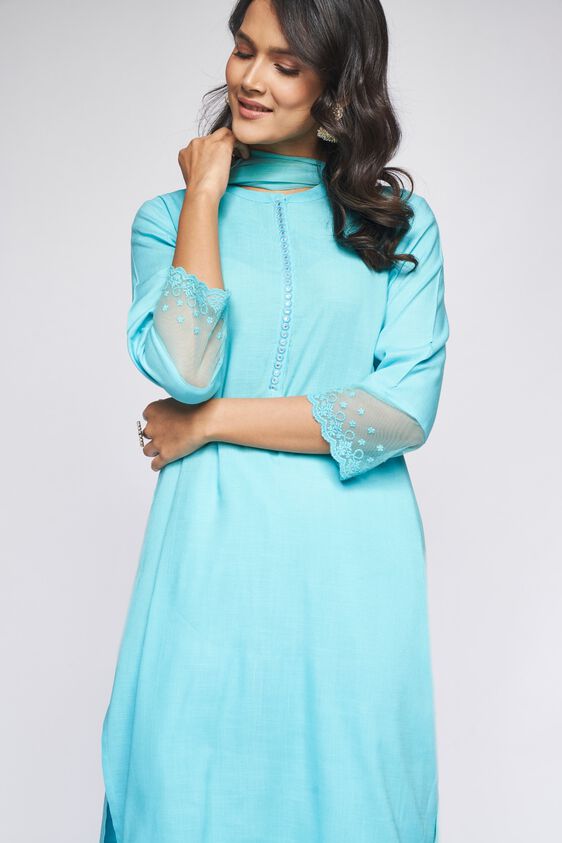 5 - Aqua Solid Suit Set, image 5