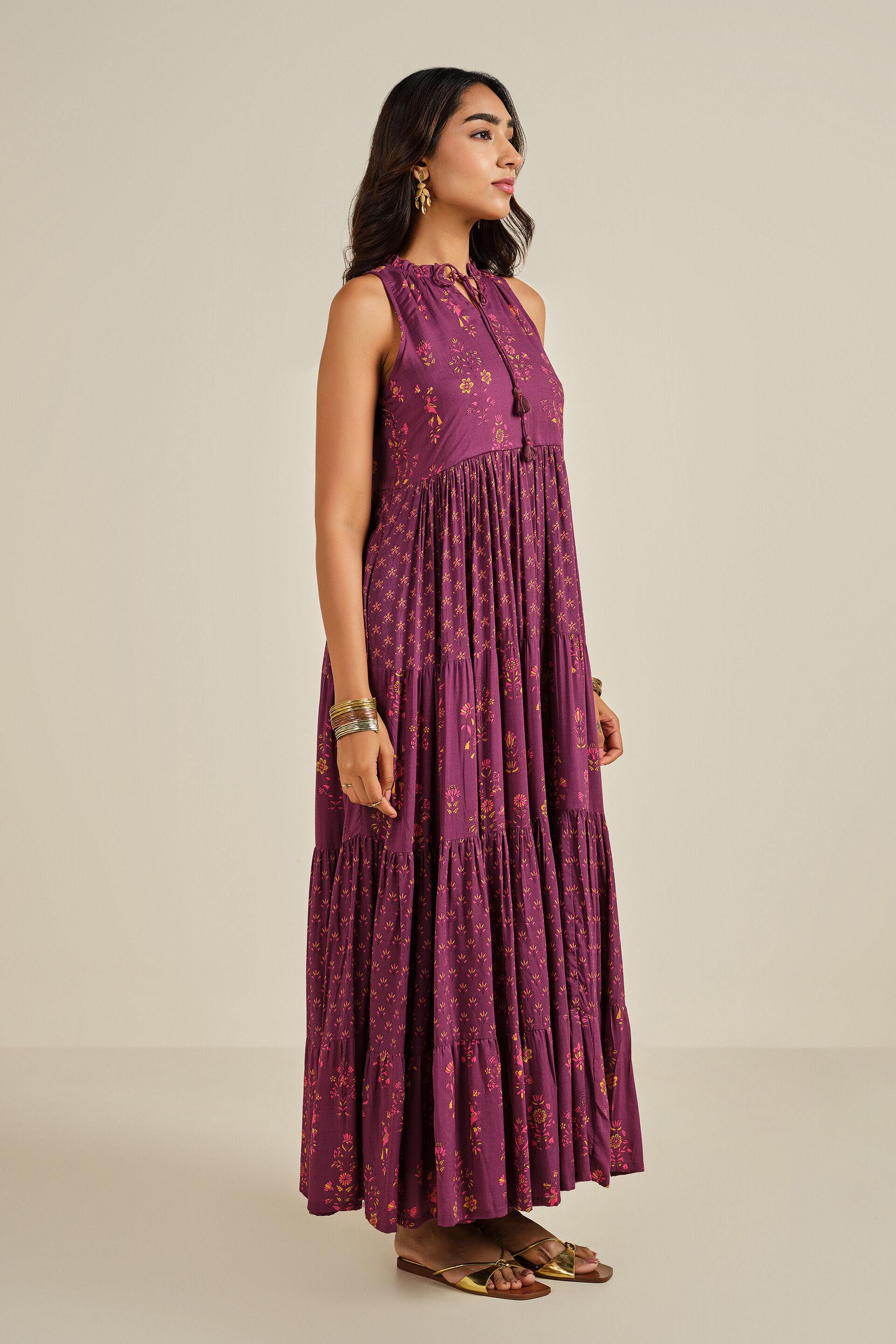 Aashiqana Modal Maxi Gown, Wine, image 5