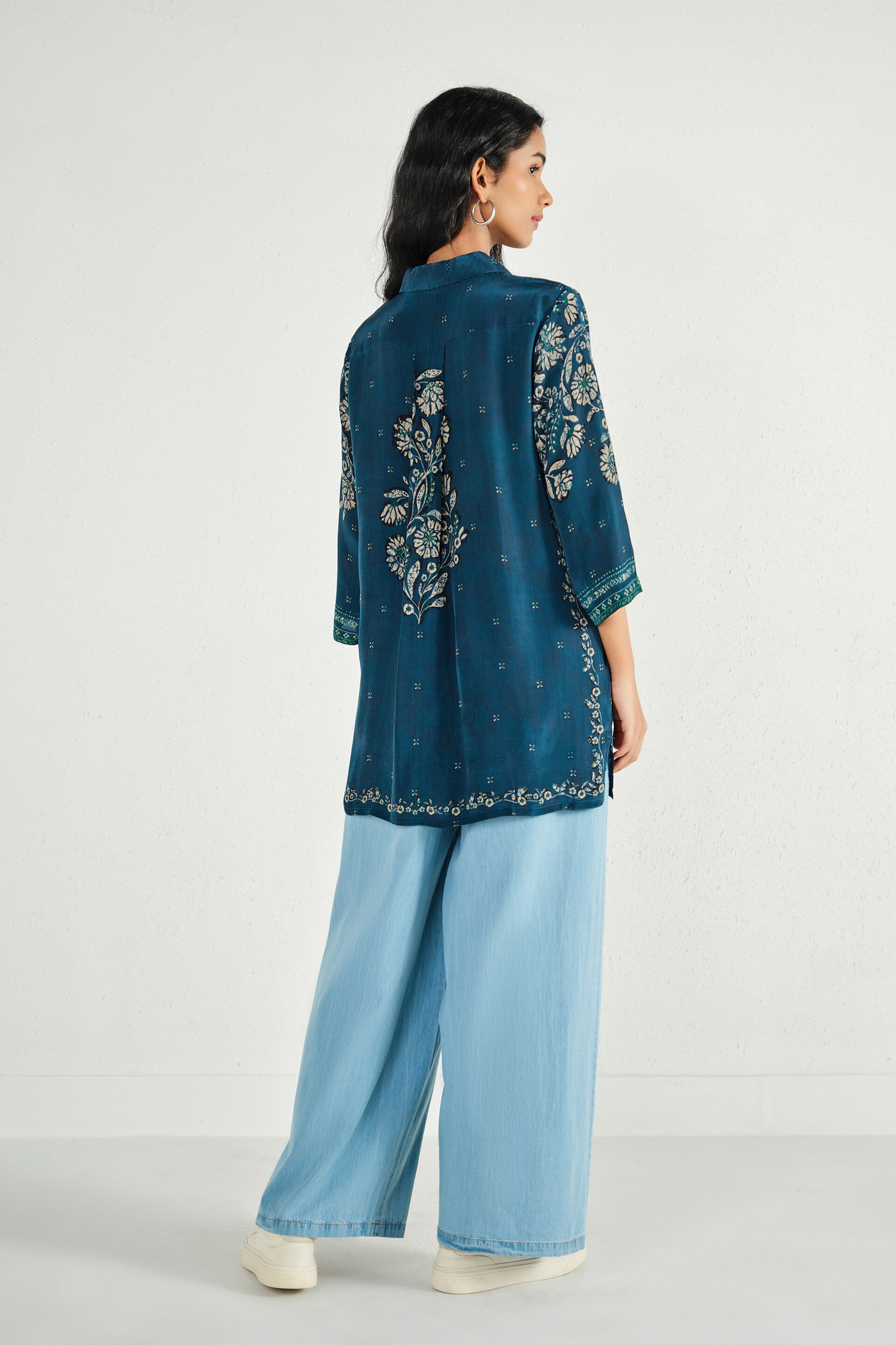 Zoya Shirt-Tunic, Indigo, image 5