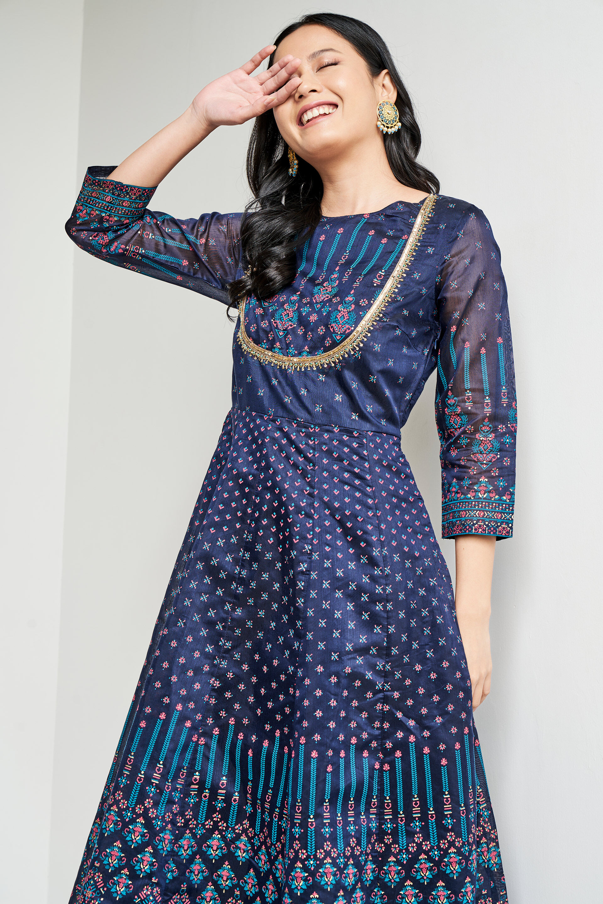 Global Desi Black Kurti | Long kurti designs, Kurti designs, Tunic designs