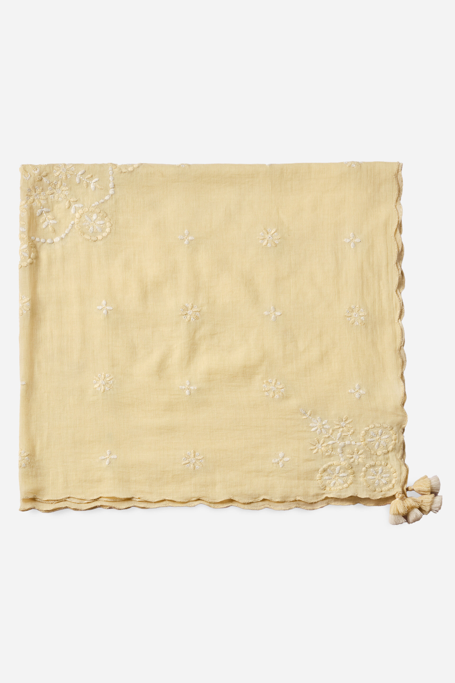 Embroidered Yellow Stole, , image 2